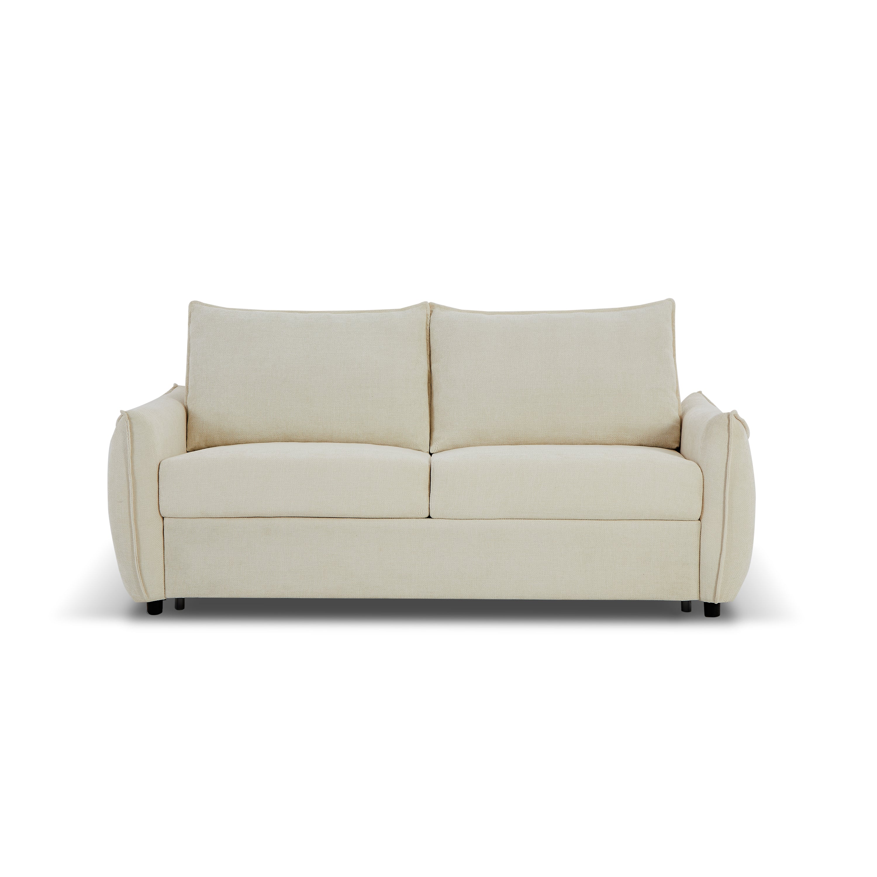 Sofa droit Convertible express PALLA 3 places Fabric chenille Beige