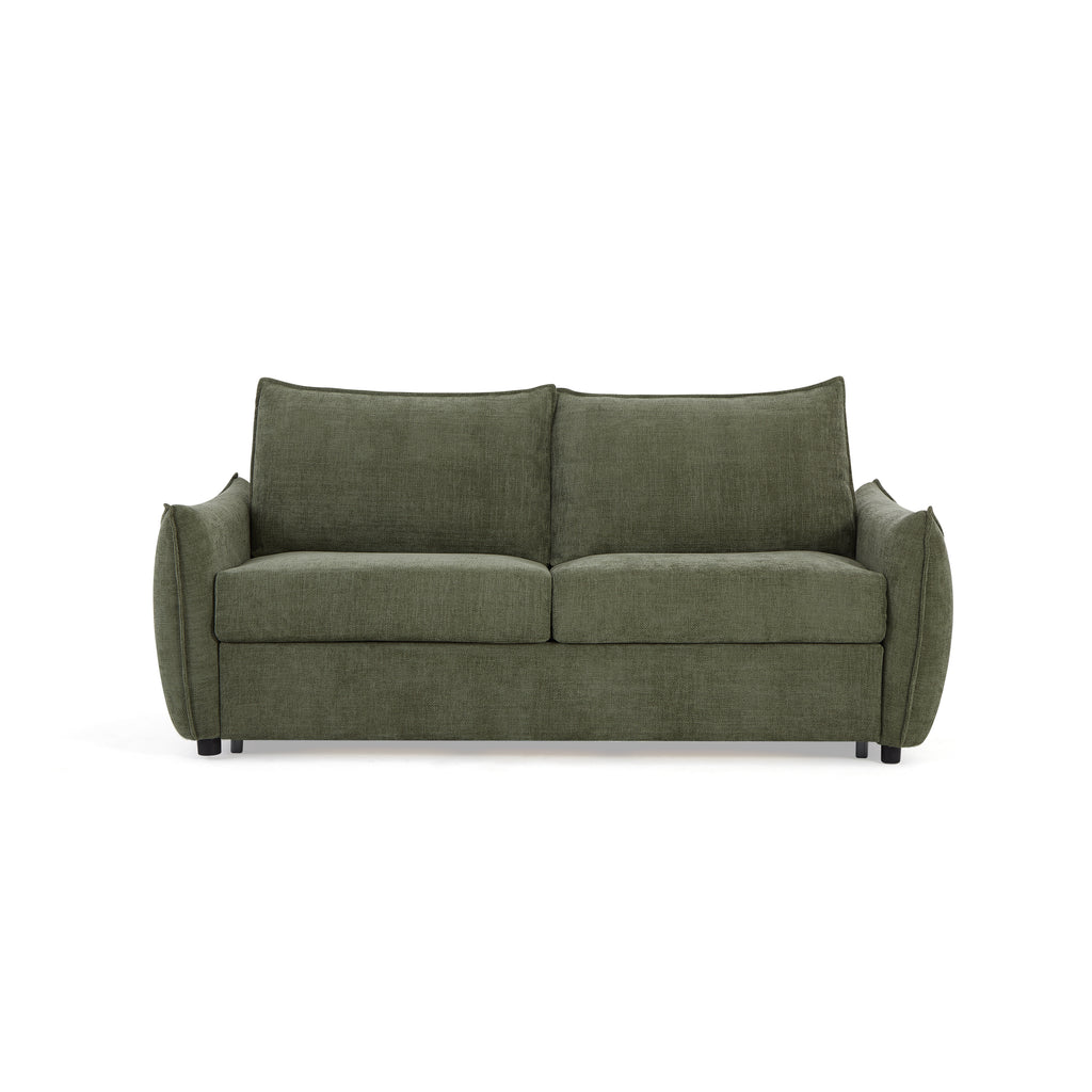 Sofa droit Convertible express PALLA 3 places Fabric chenille Beige