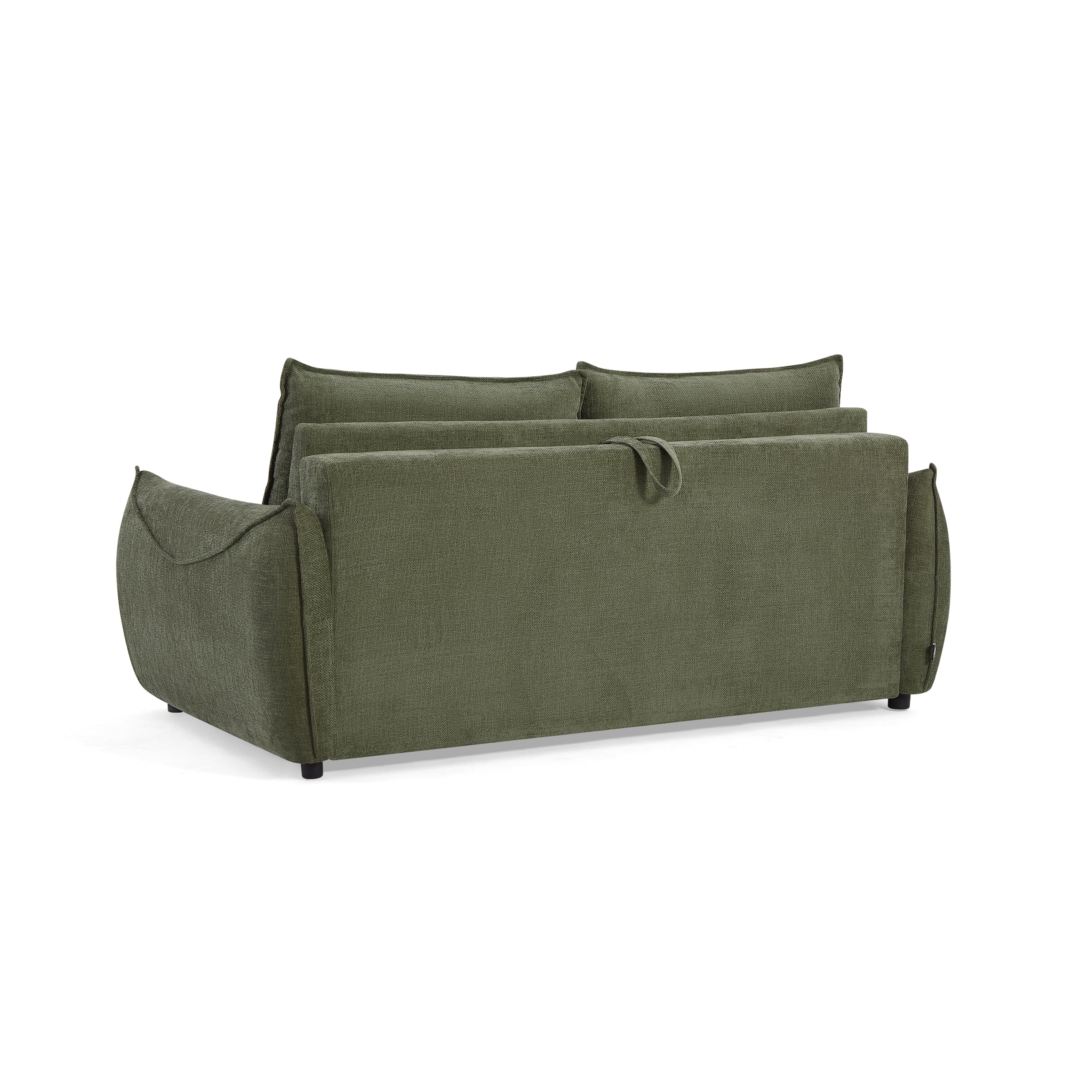Sofa droit Convertible express PALLA 3 places Fabric chenille Beige