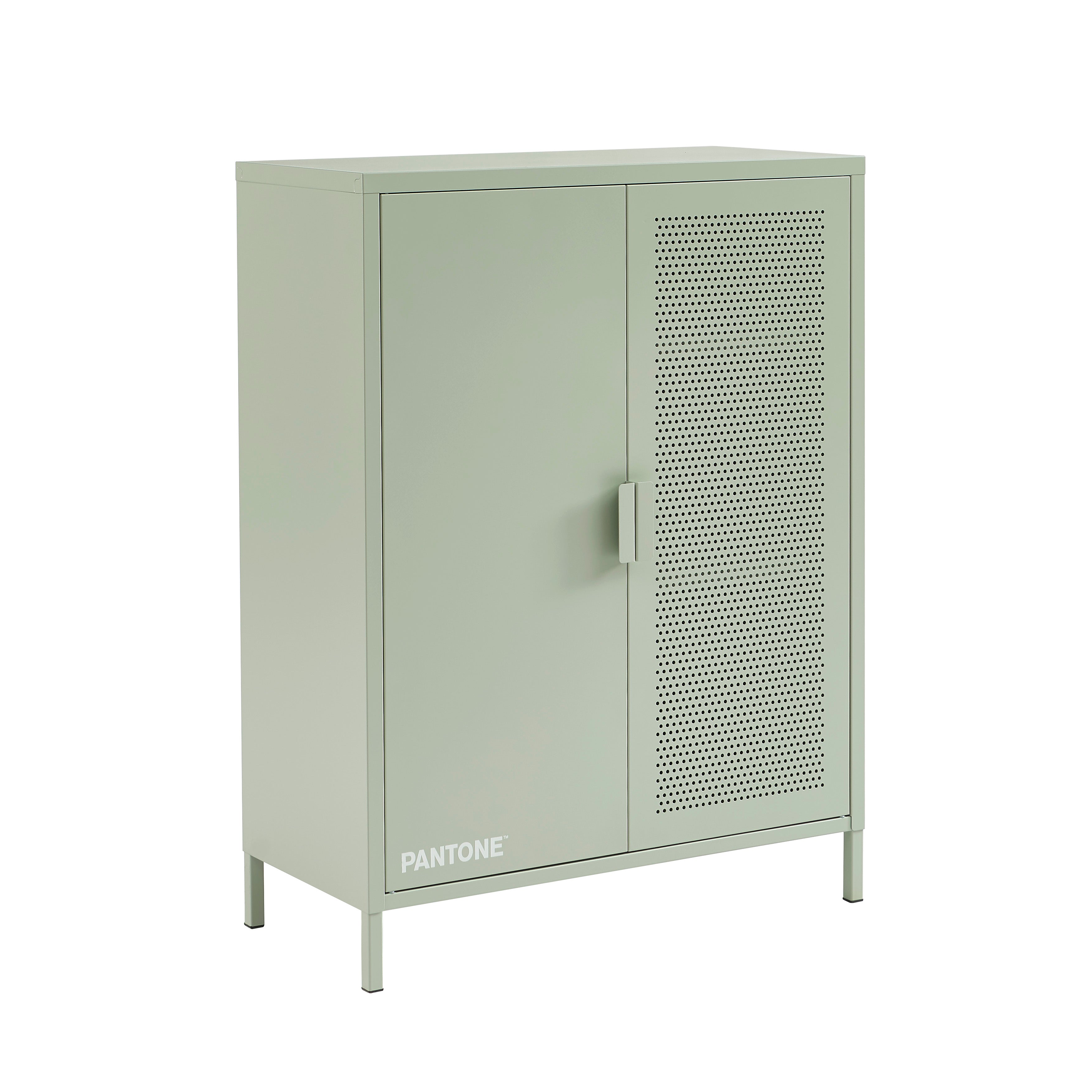 PANTONE® Metal Sideboard – Almond green