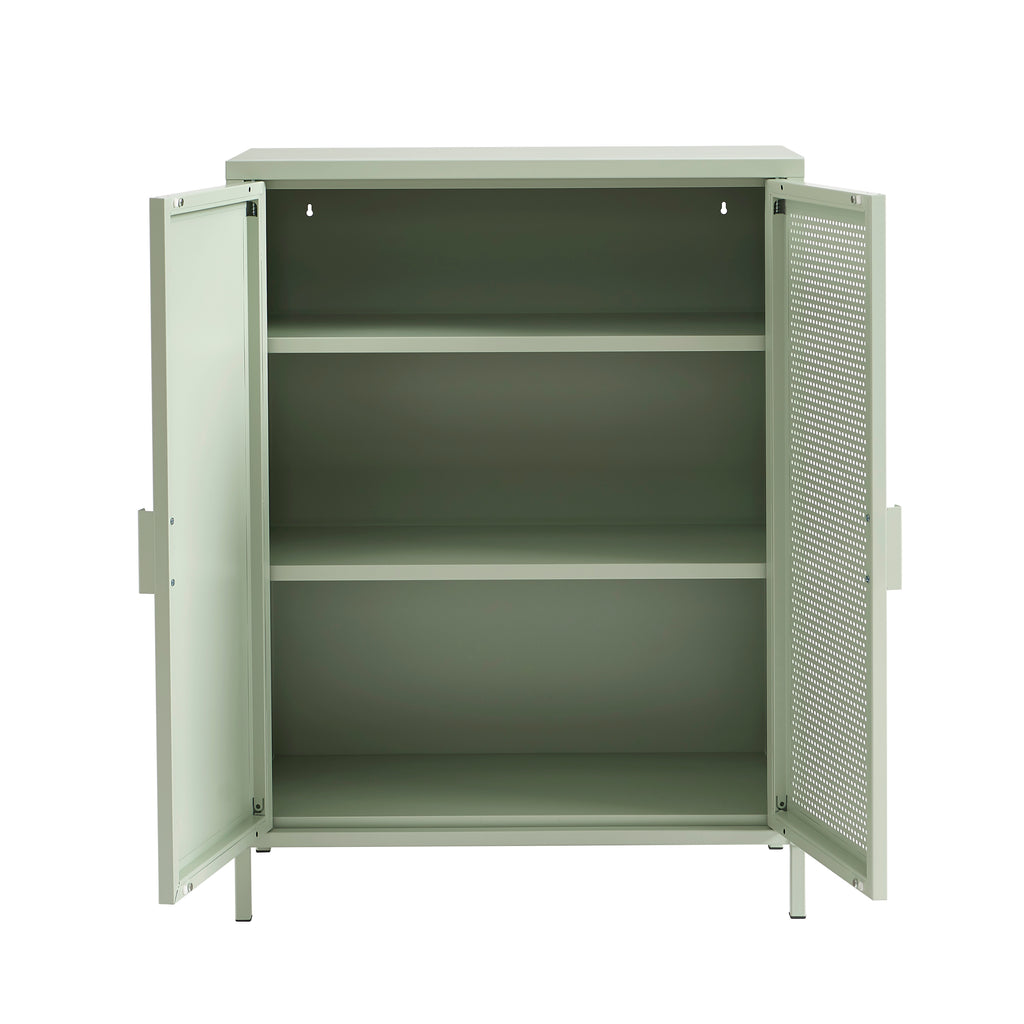 PANTONE® Metal Sideboard – Almond green