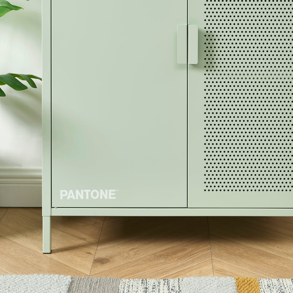 PANTONE® Metal Sideboard – Almond green