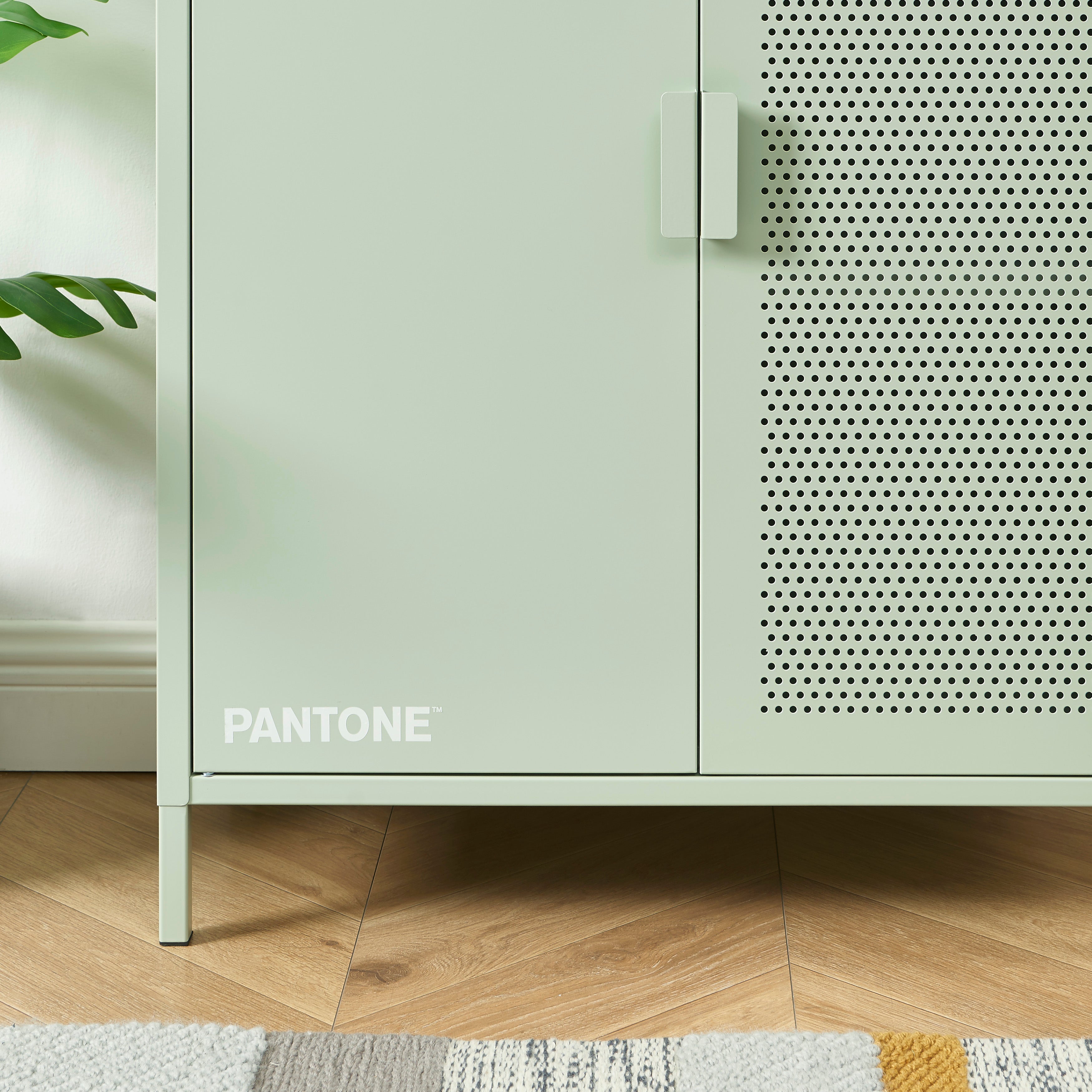 PANTONE® Metal Sideboard – Almond green