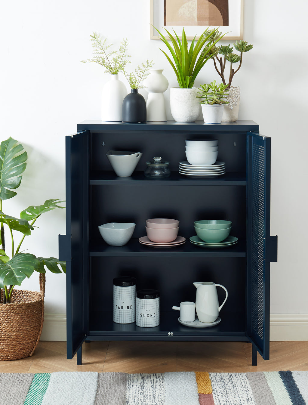 PANTONE® Metal Sideboard – Midnight blue