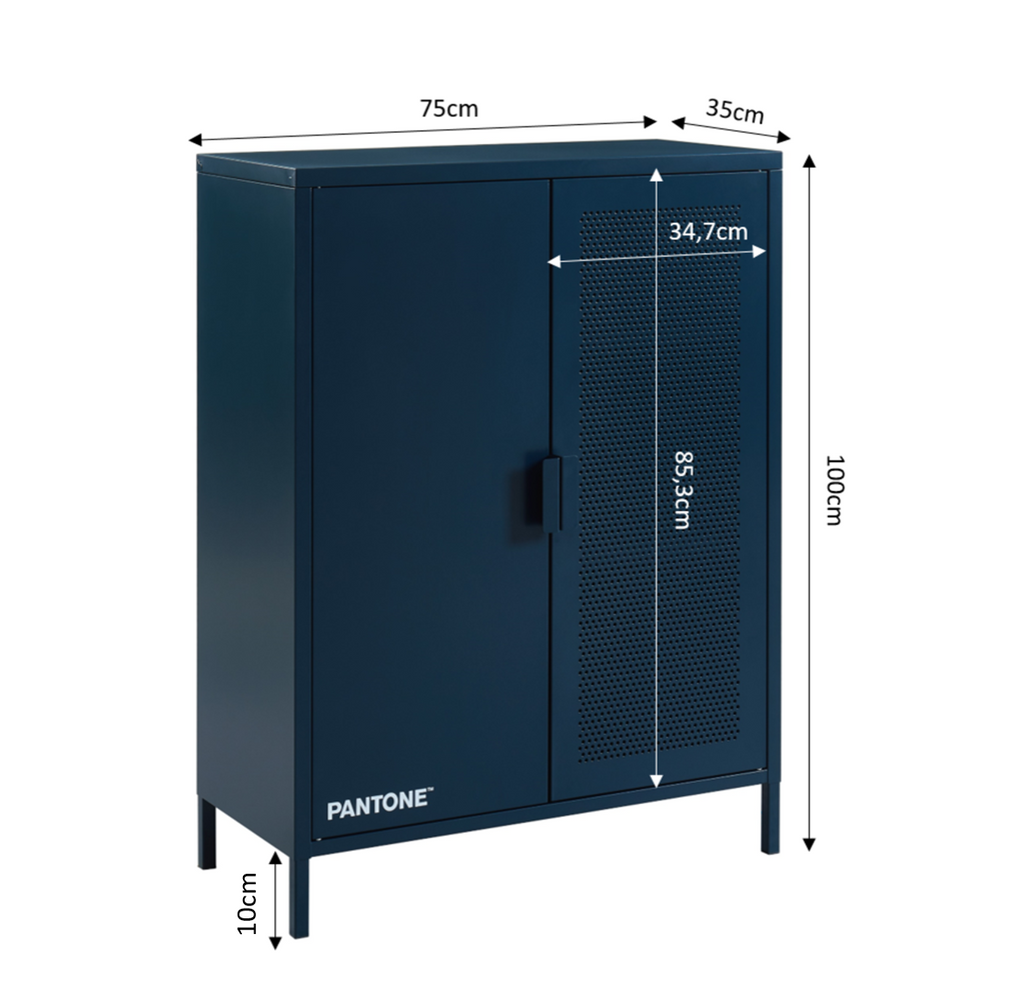 PANTONE® Metal Sideboard – Midnight blue