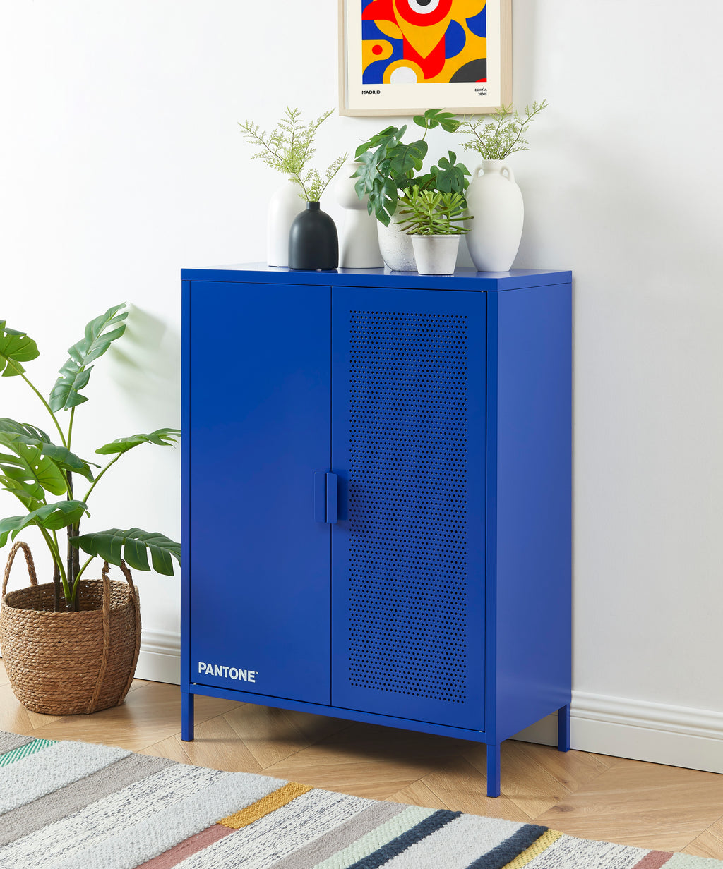 PANTONE® Metal Sideboard – Electric blue