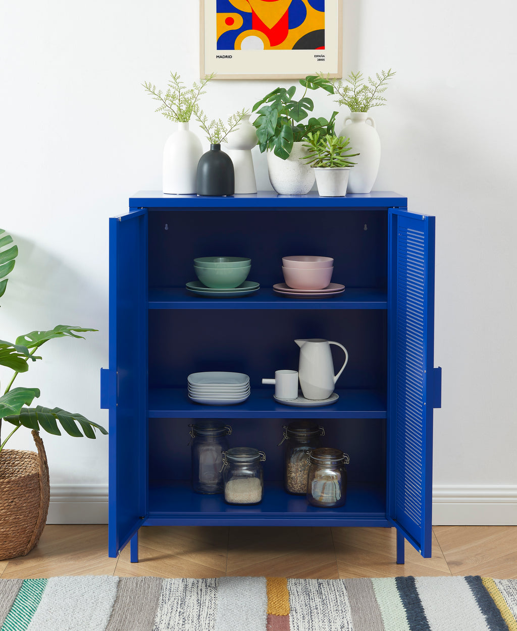 PANTONE® Metal Sideboard – Electric blue