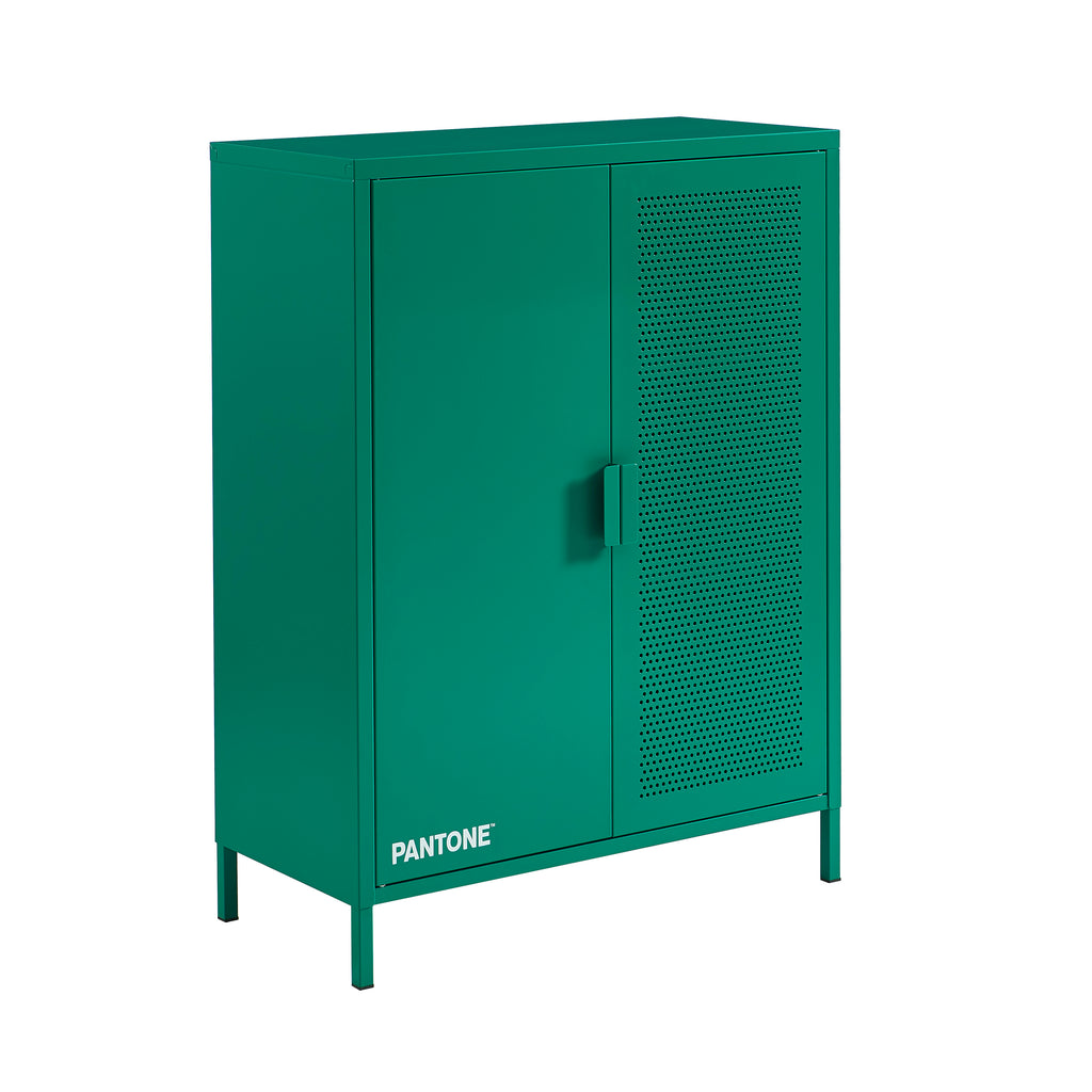 PANTONE® Metal Sideboard – Emerald green