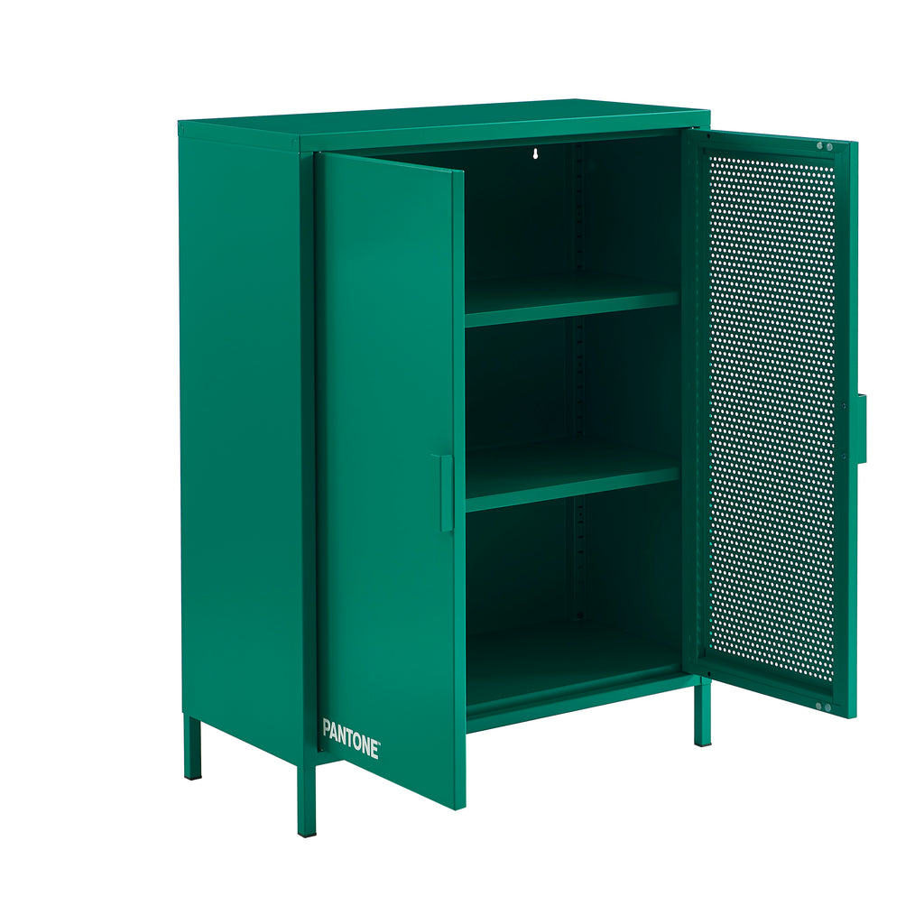 PANTONE® Metal Sideboard – Emerald green