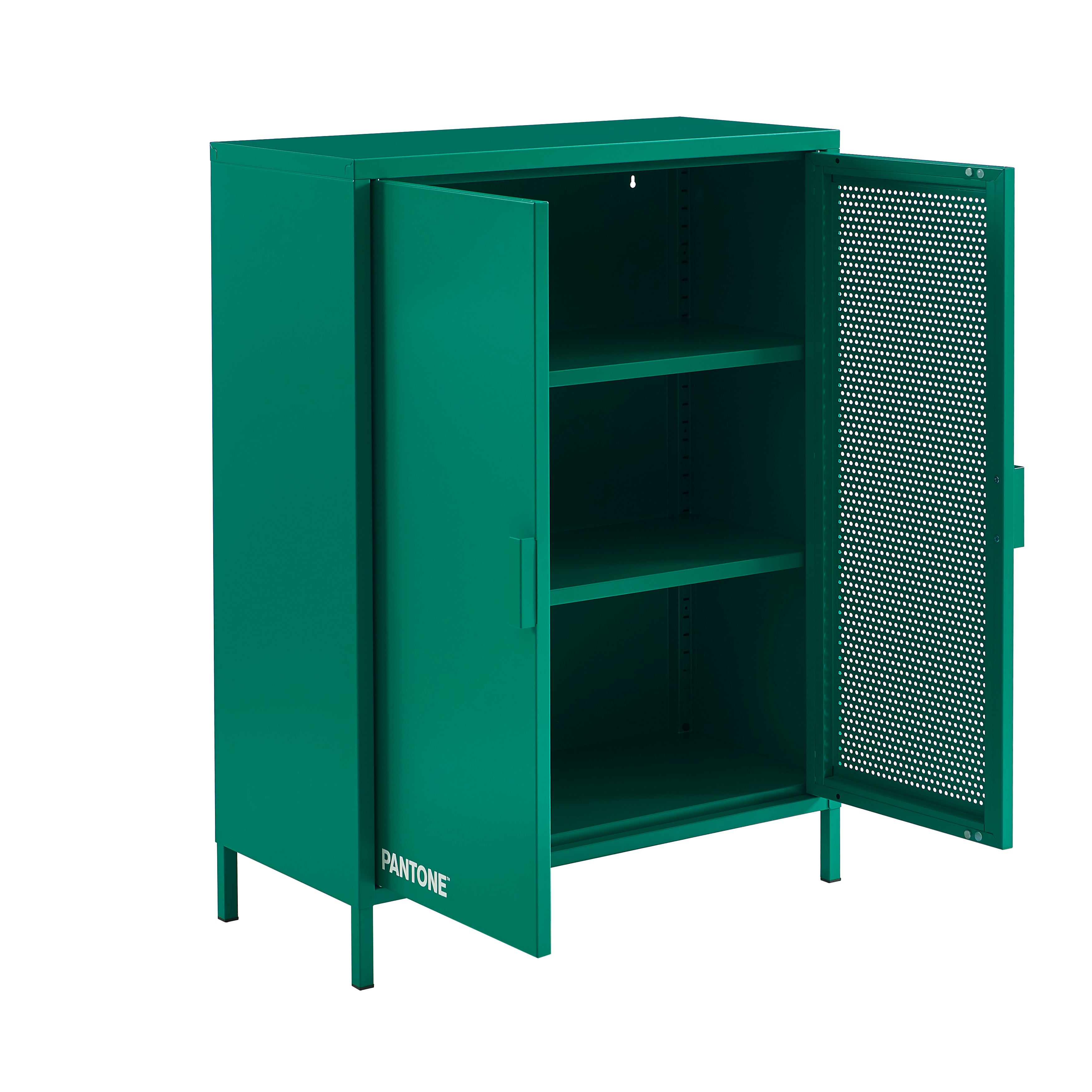PANTONE® Metal Sideboard – Emerald green