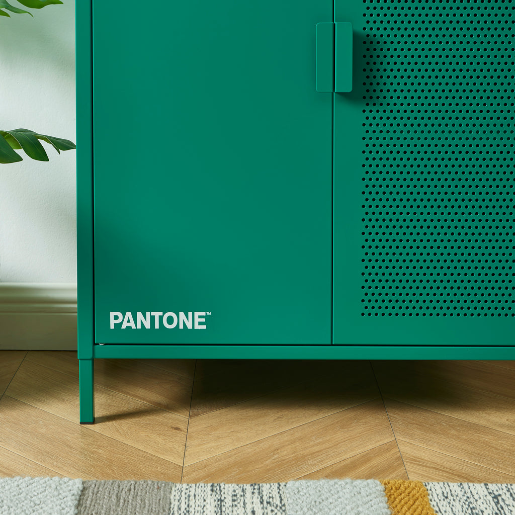 PANTONE® Metal Sideboard – Emerald green