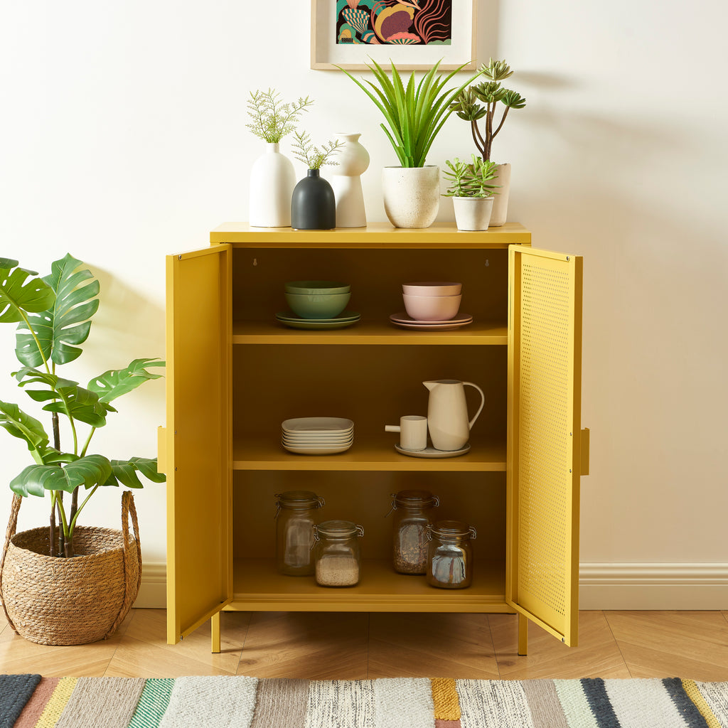 PANTONE® Metal Sideboard – Mustard