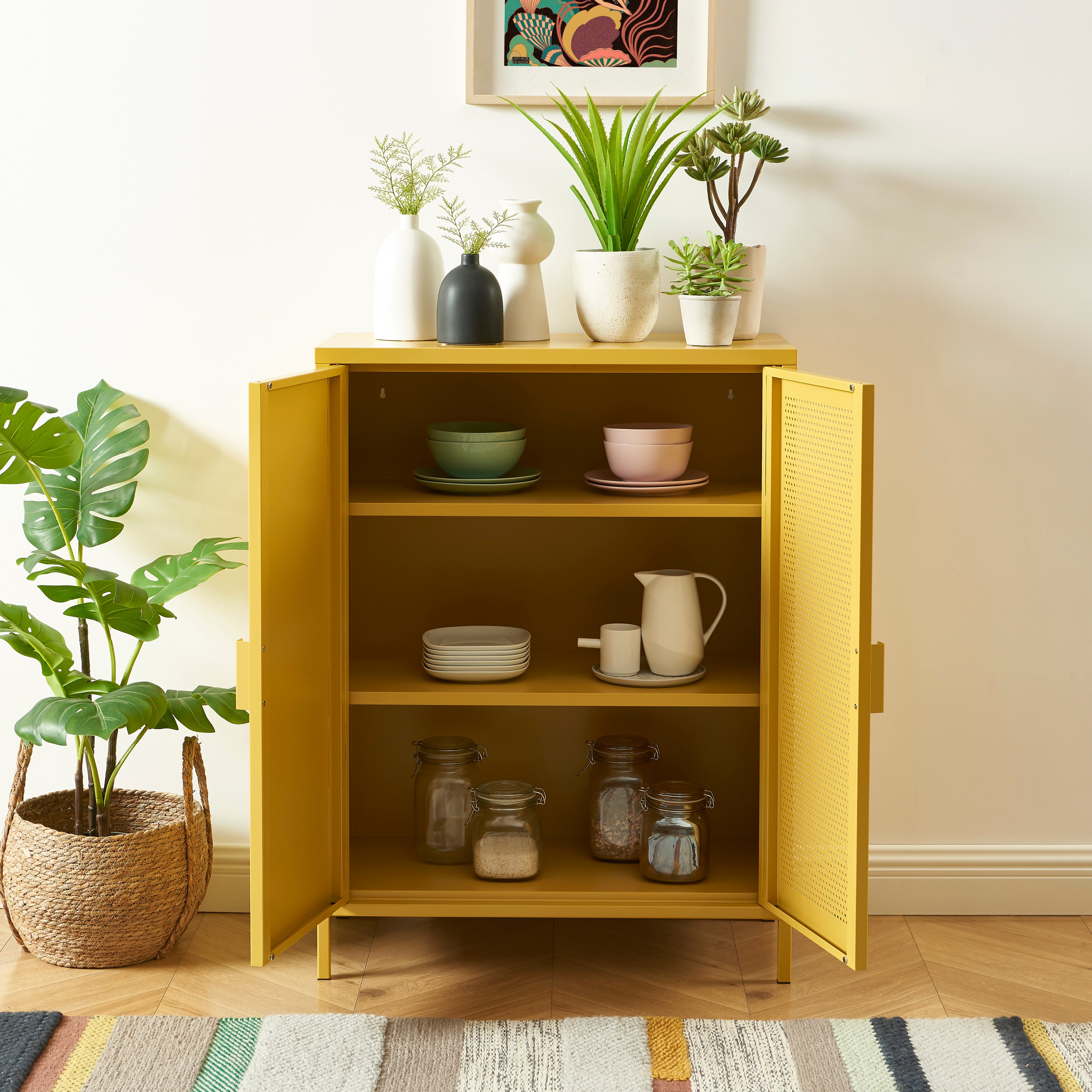 PANTONE® Metal Sideboard – Mustard