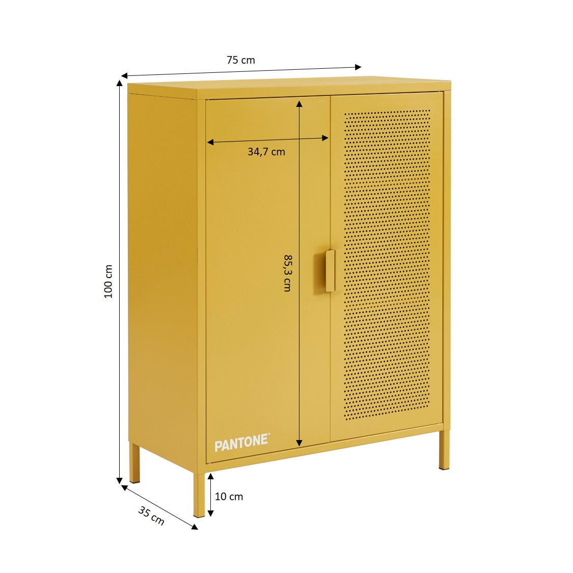 PANTONE® Metal Sideboard – Mustard