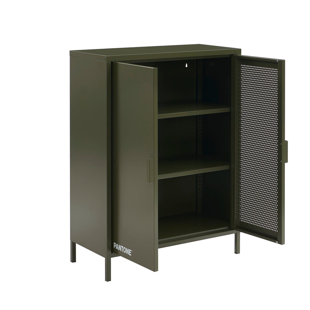 PANTONE® Metal Sideboard – Olive green