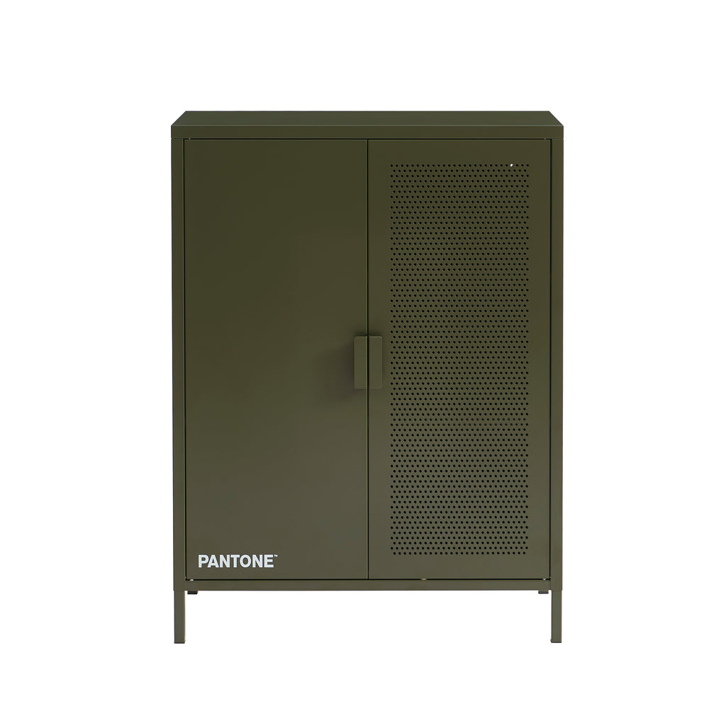 PANTONE® Metal Sideboard – Olive green