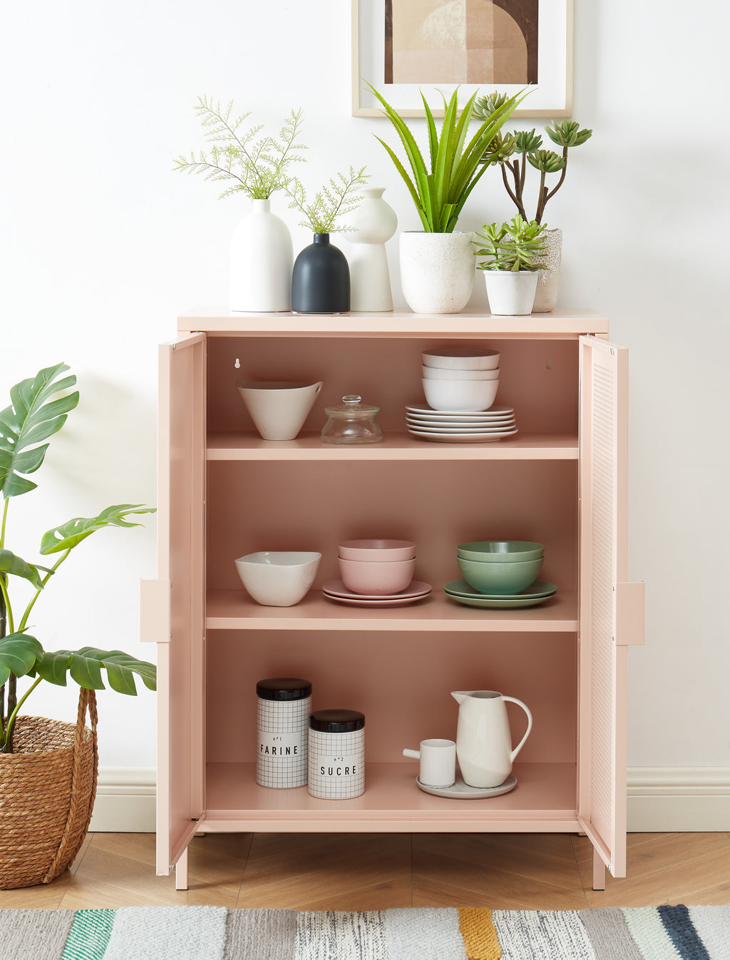 PANTONE® Metal Sideboard – Pink