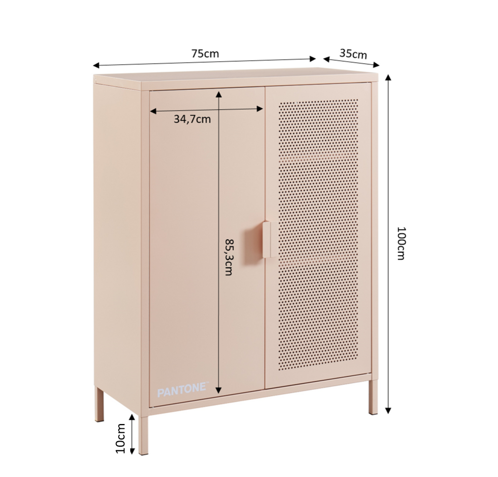 PANTONE® Metal Sideboard – Pink