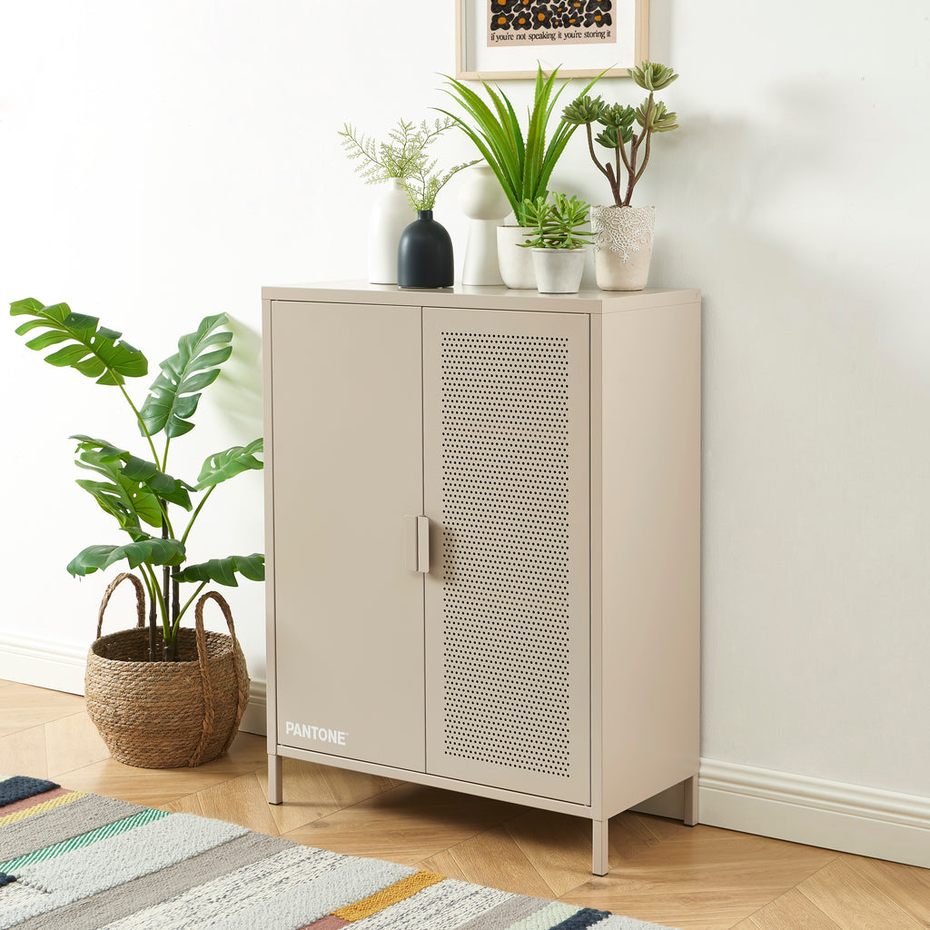 PANTONE® Metal Sideboard – Taupe