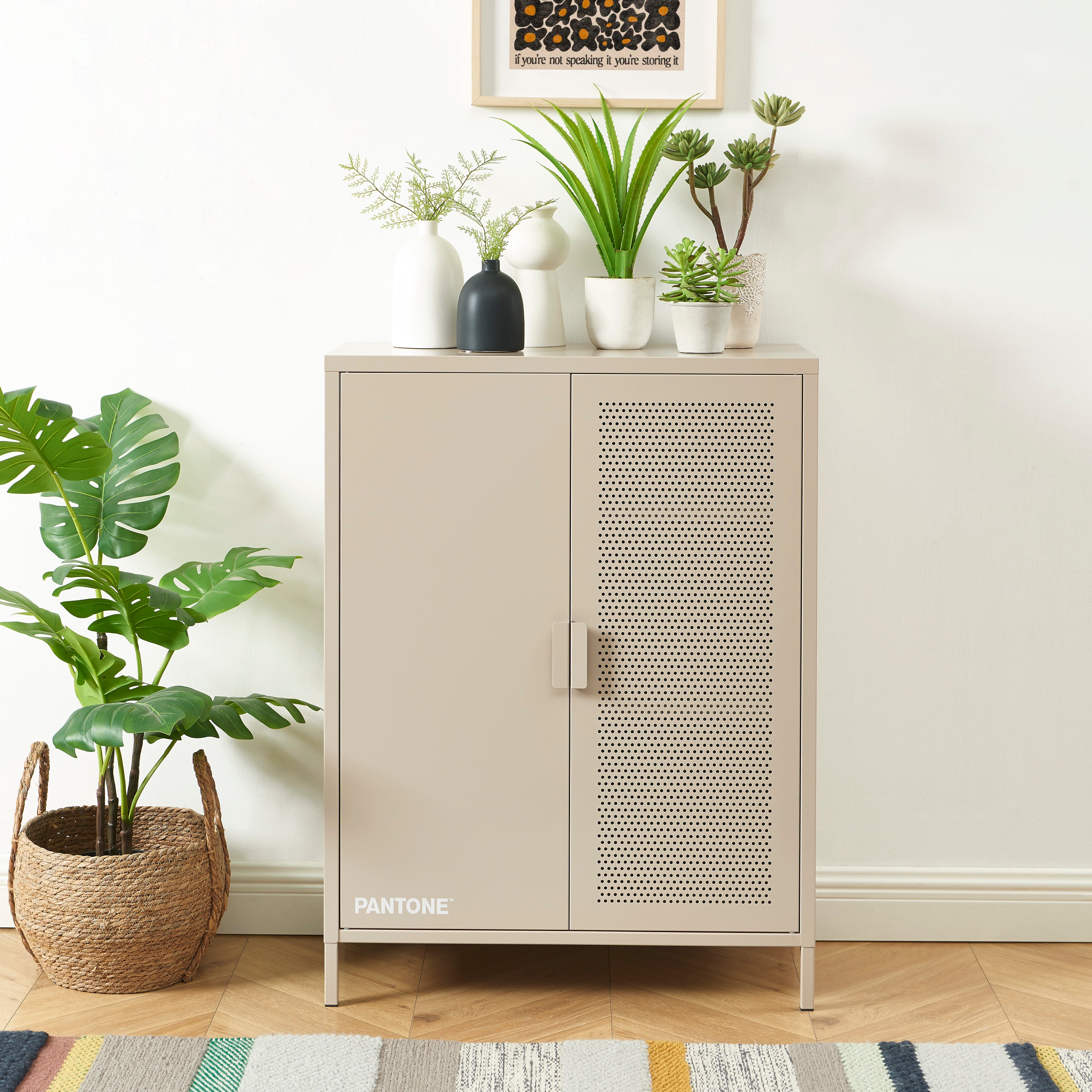 PANTONE® Metal Sideboard – Taupe