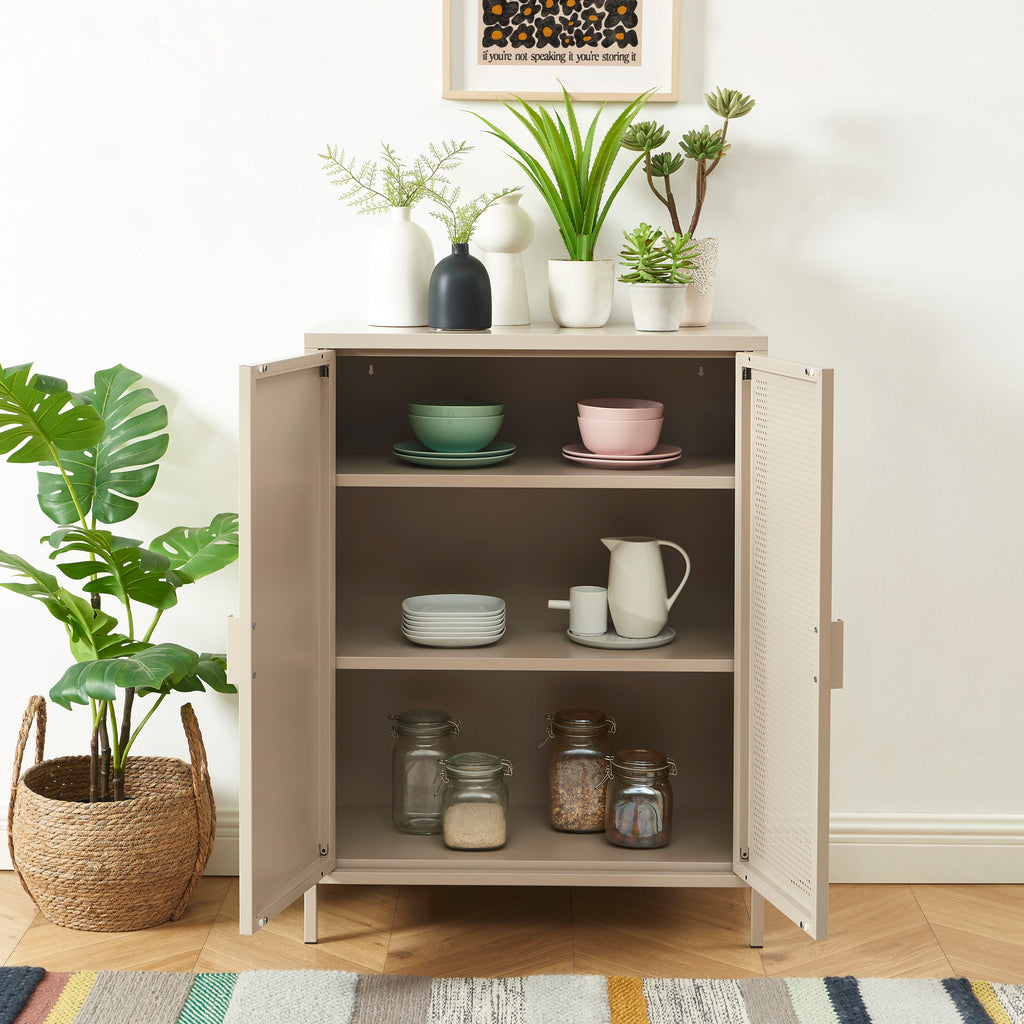 PANTONE® Metal Sideboard – Taupe