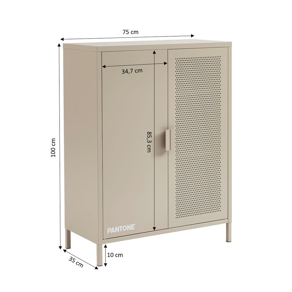 PANTONE® Metal Sideboard – Taupe