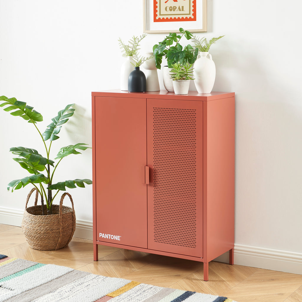 PANTONE® Metal Sideboard – Terracotta