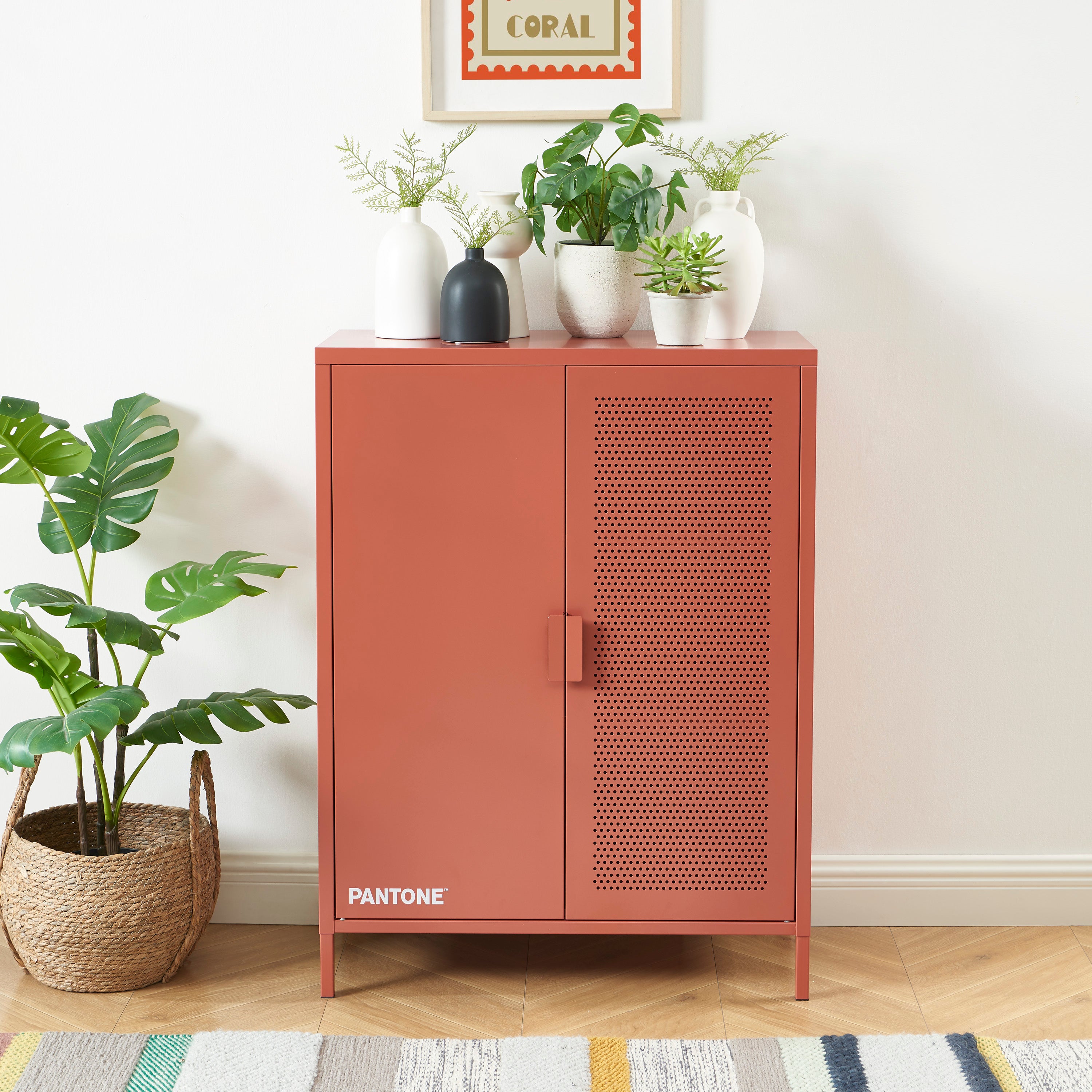 PANTONE® Metal Sideboard – Terracotta