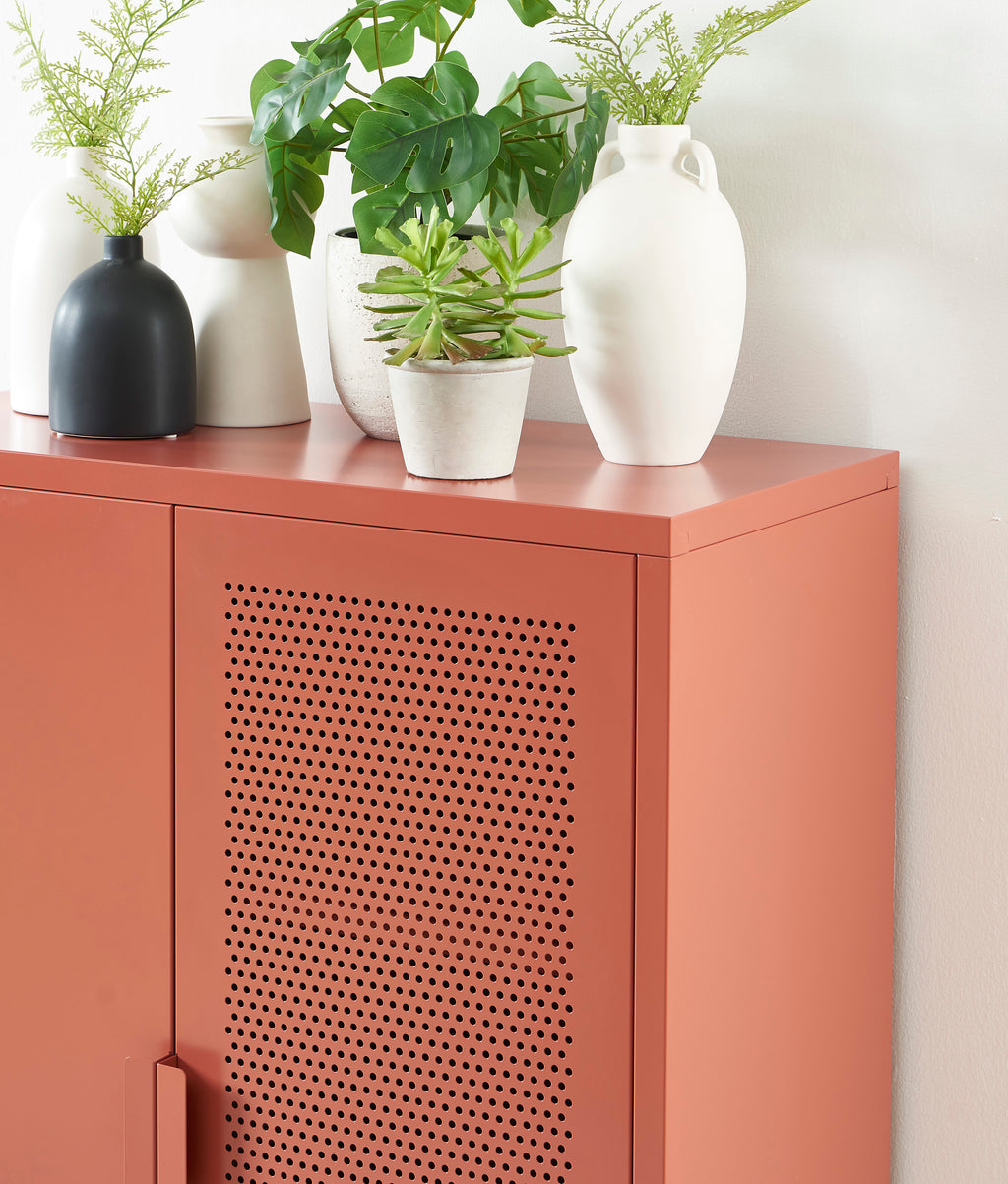 PANTONE® Metal Sideboard – Terracotta