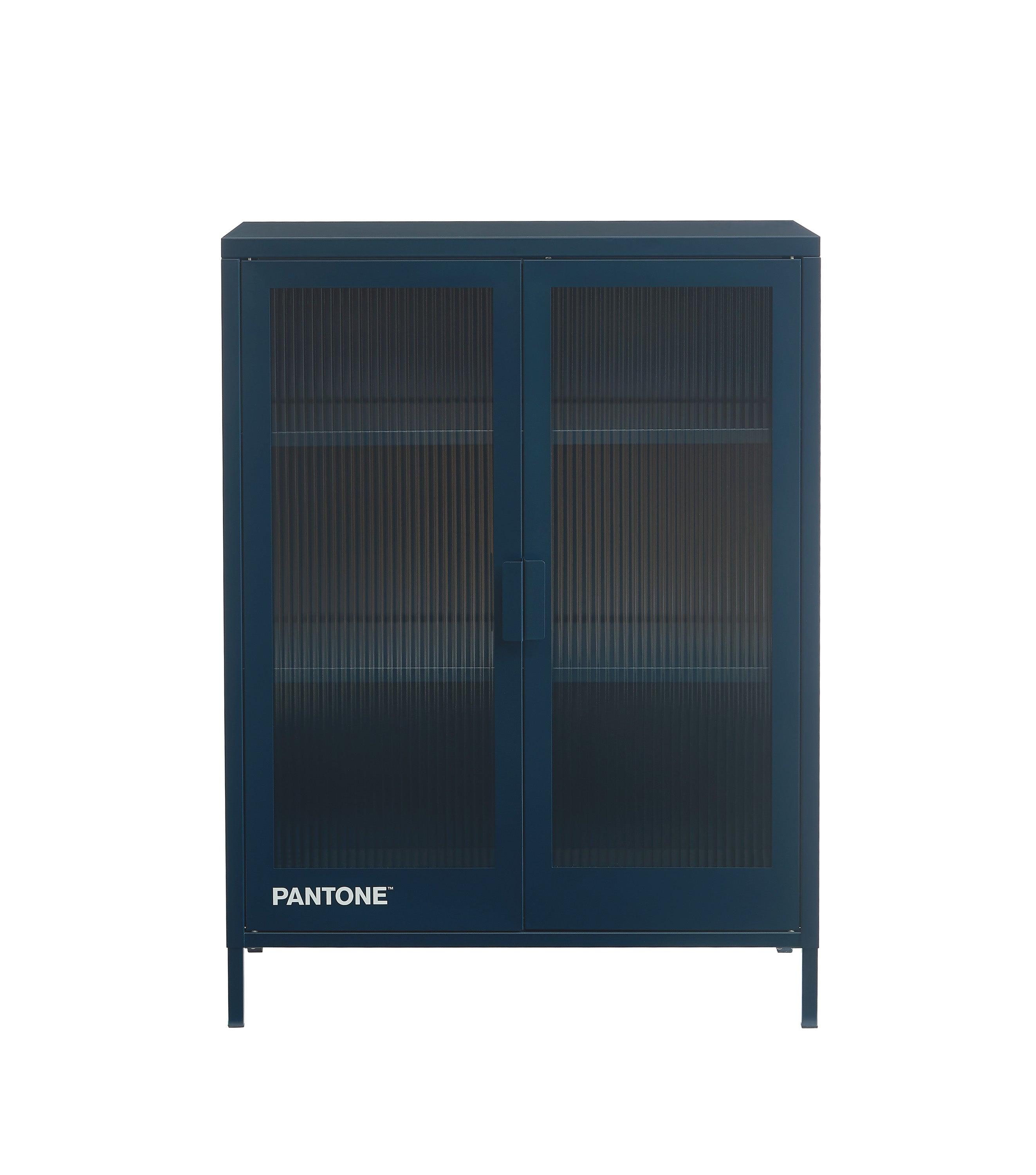 PANTONE® Fluted Glass Sideboard – Midnight blue