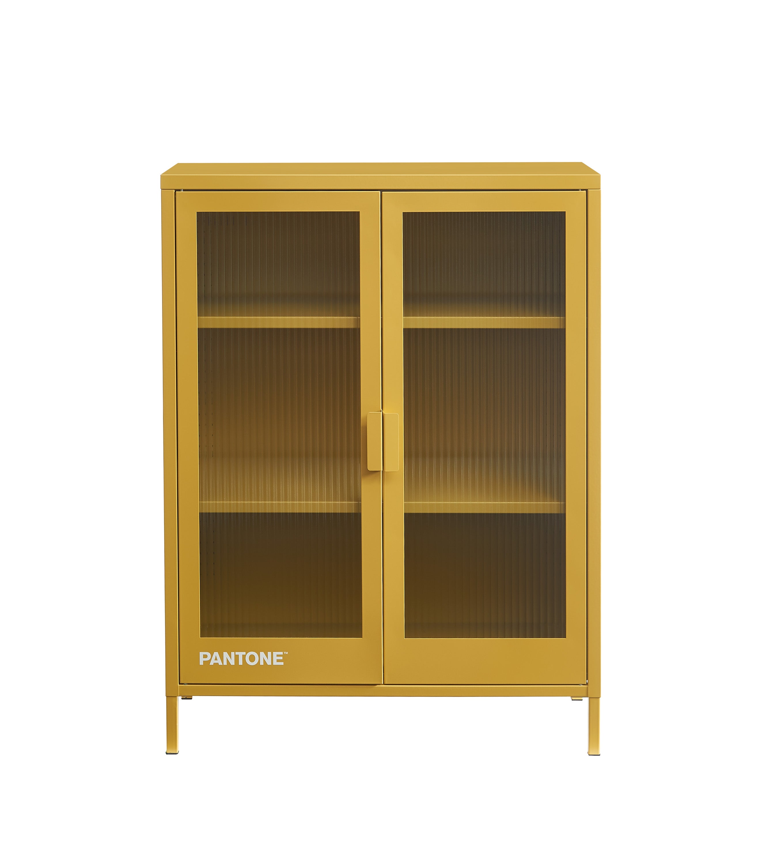 PANTONE® Fluted Glass Sideboard – Mustard