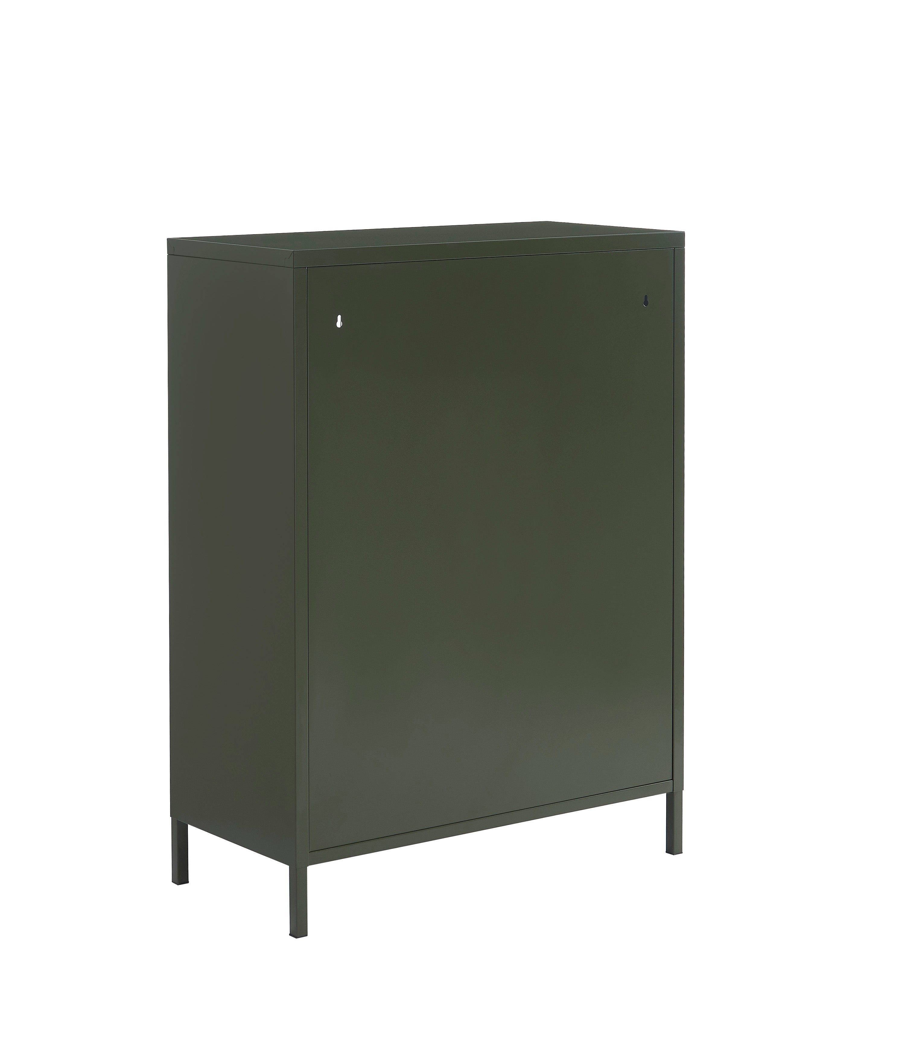 PANTONE® Fluted Glass Sideboard – Olive green