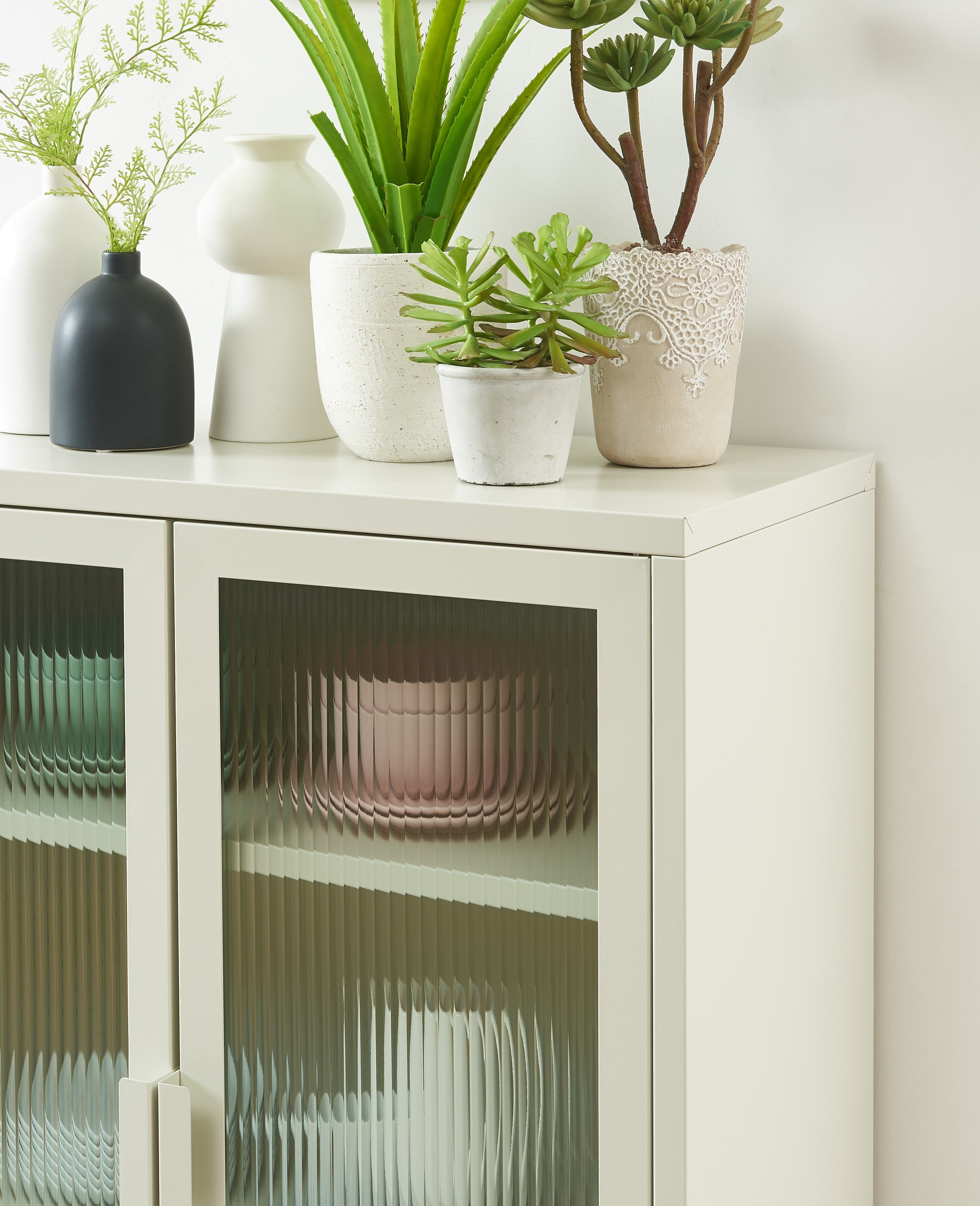 PANTONE® Fluted Glass Sideboard – Sand