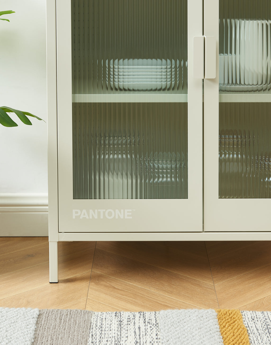 PANTONE® Fluted Glass Sideboard – Sand