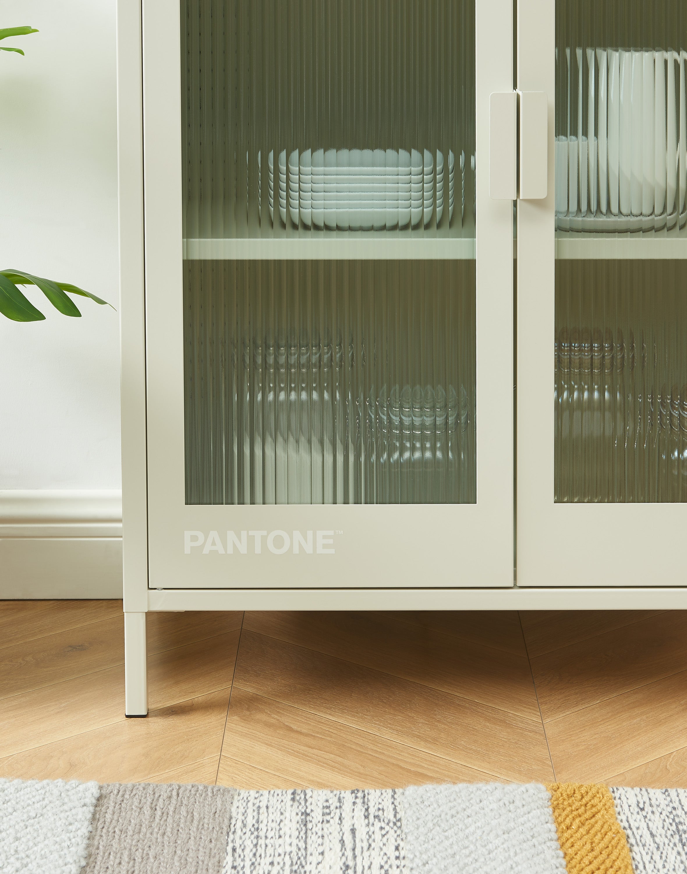 PANTONE® Fluted Glass Sideboard – Sand
