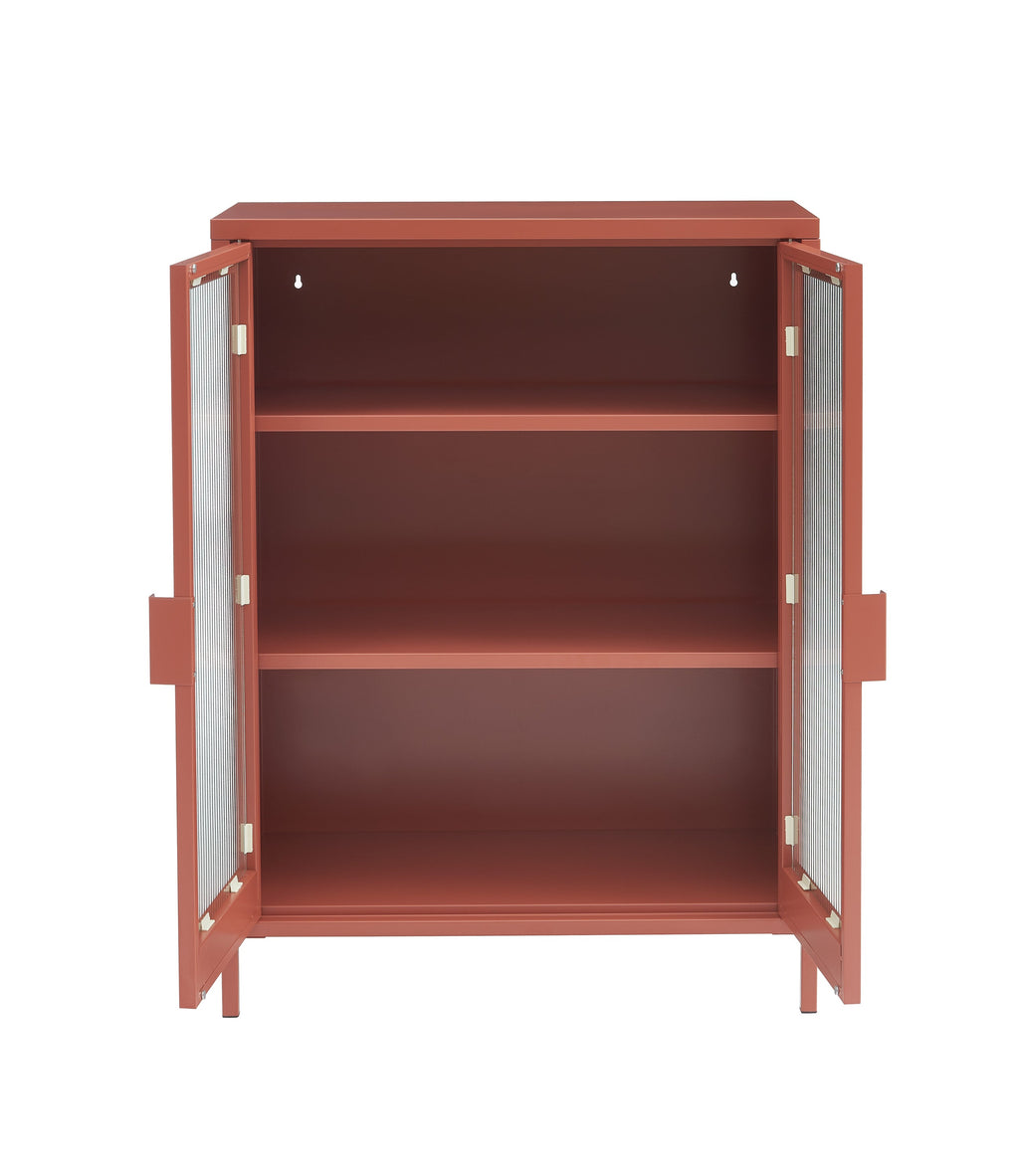 PANTONE® Fluted Glass Sideboard – Terracotta
