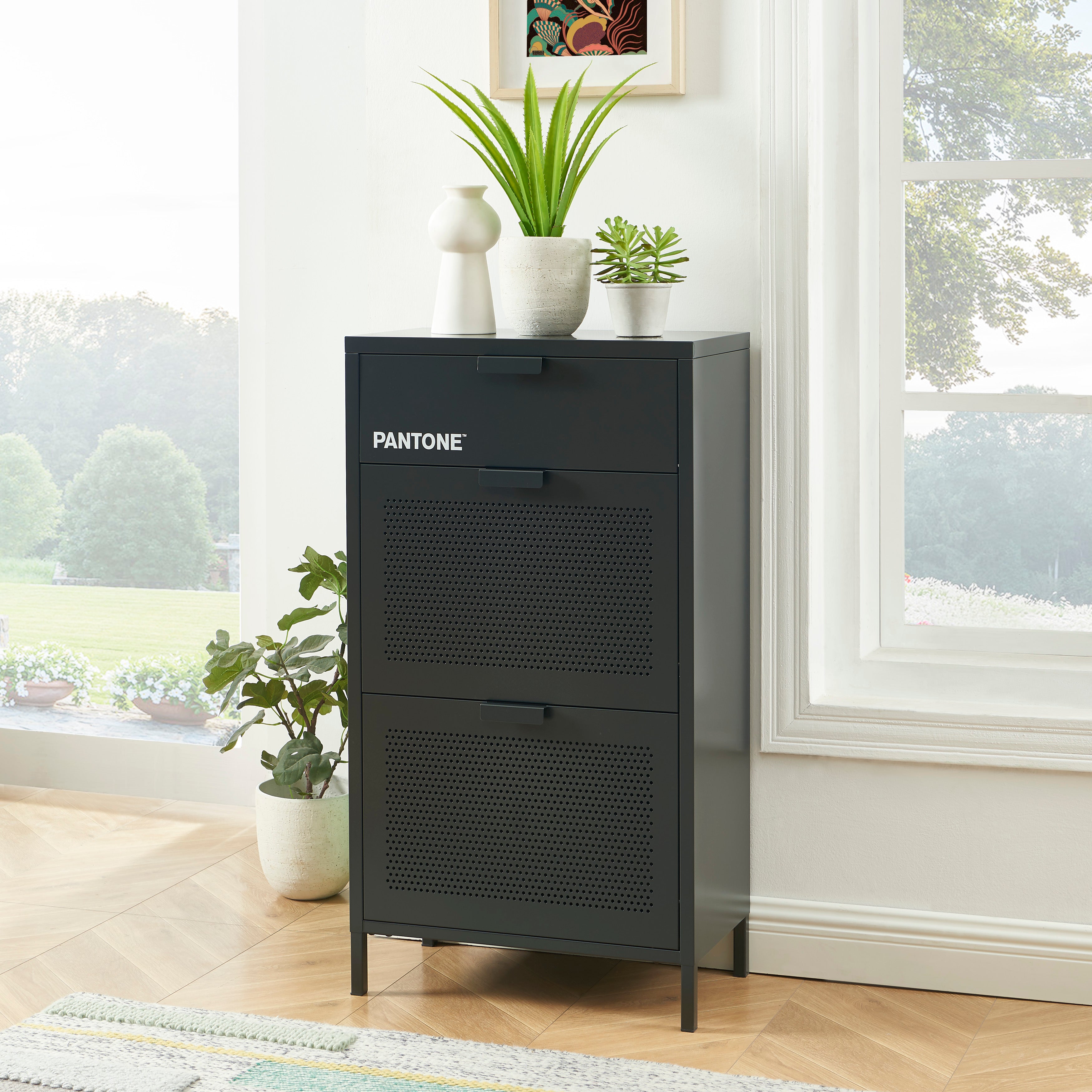 PANTONE® Metal Shoe Cabinet – Anthracite