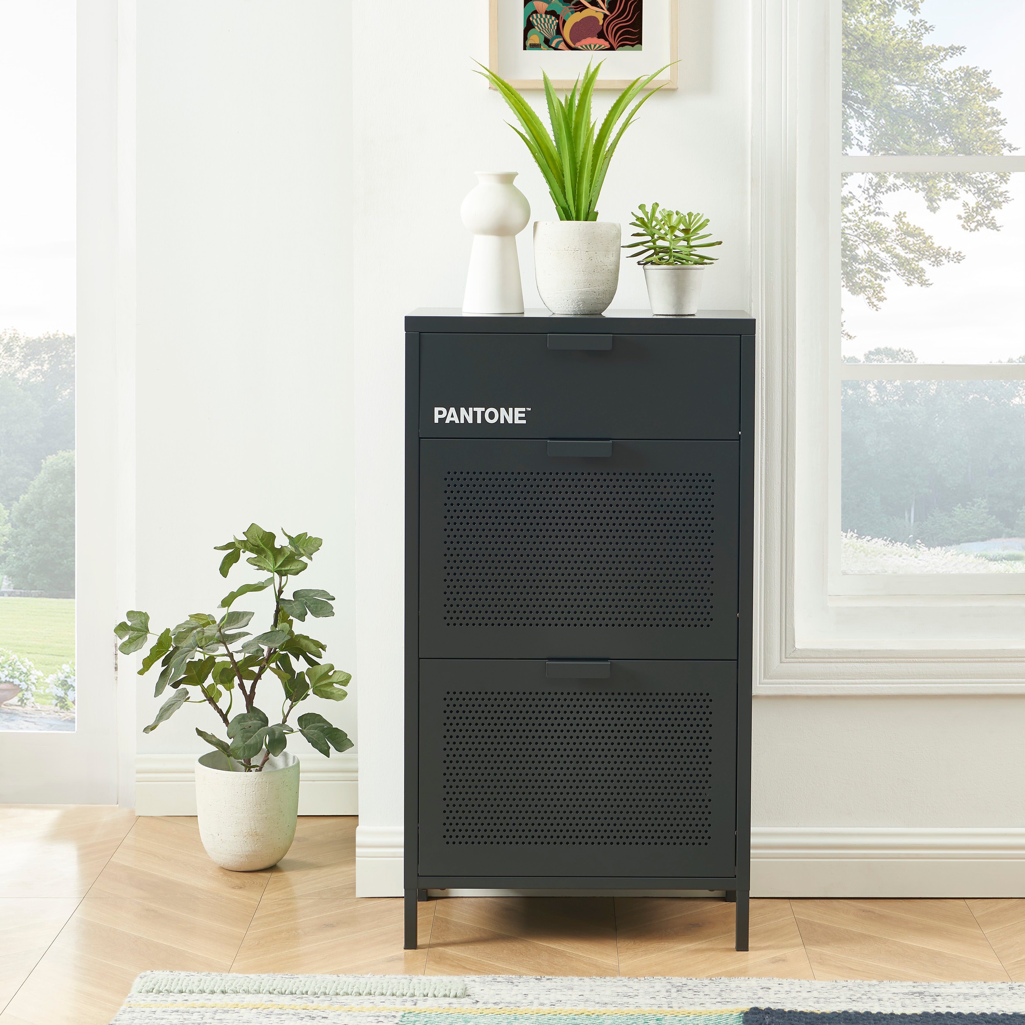 PANTONE® Metal Shoe Cabinet – Anthracite