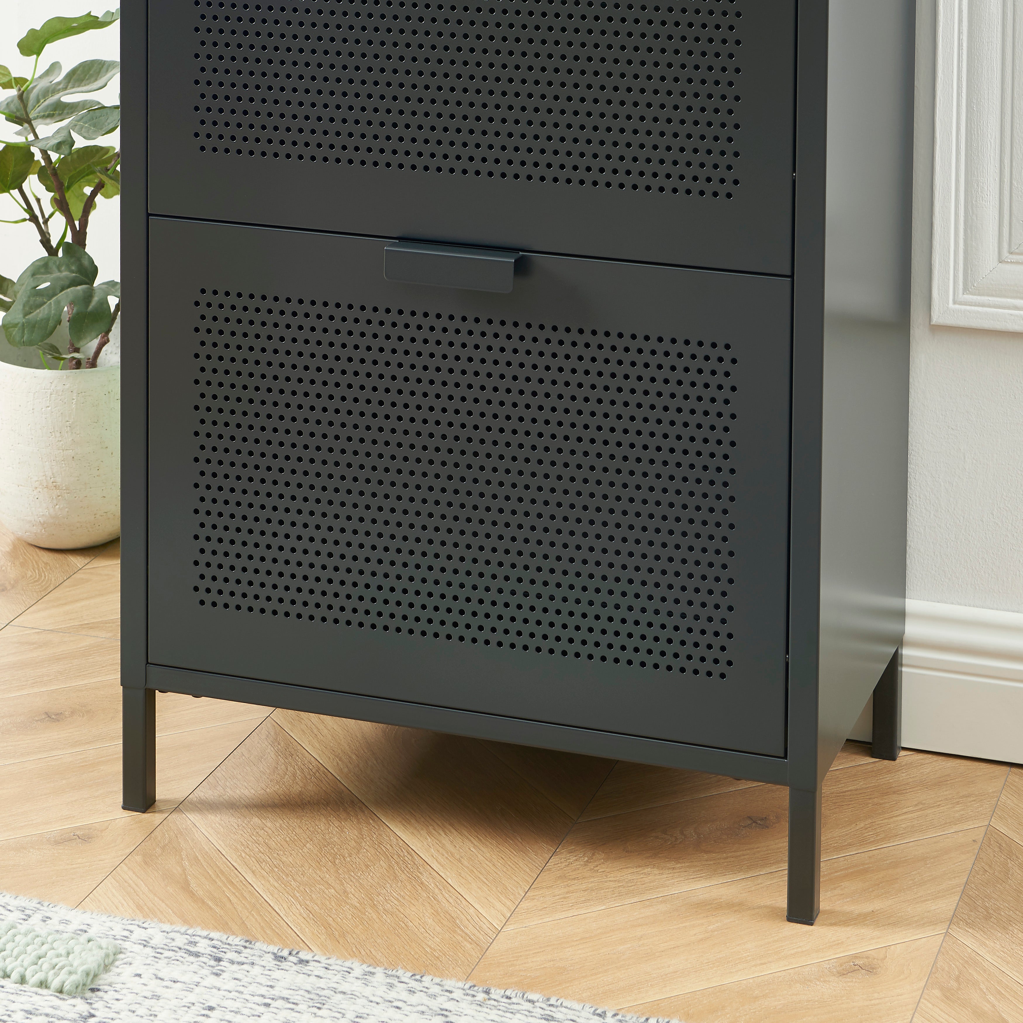 PANTONE® Metal Shoe Cabinet – Anthracite