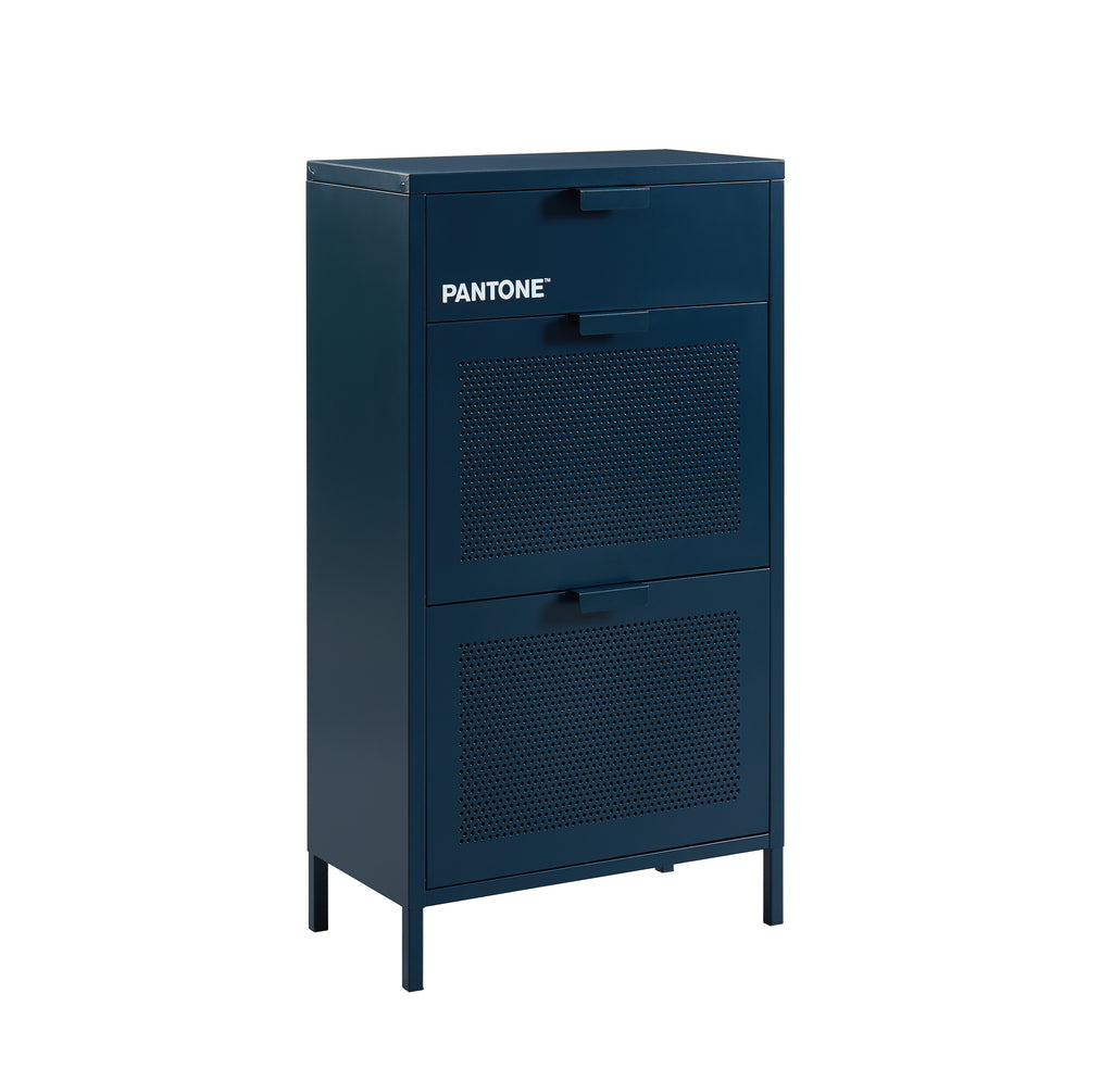 PANTONE® Metal Shoe Cabinet – Midnight blue