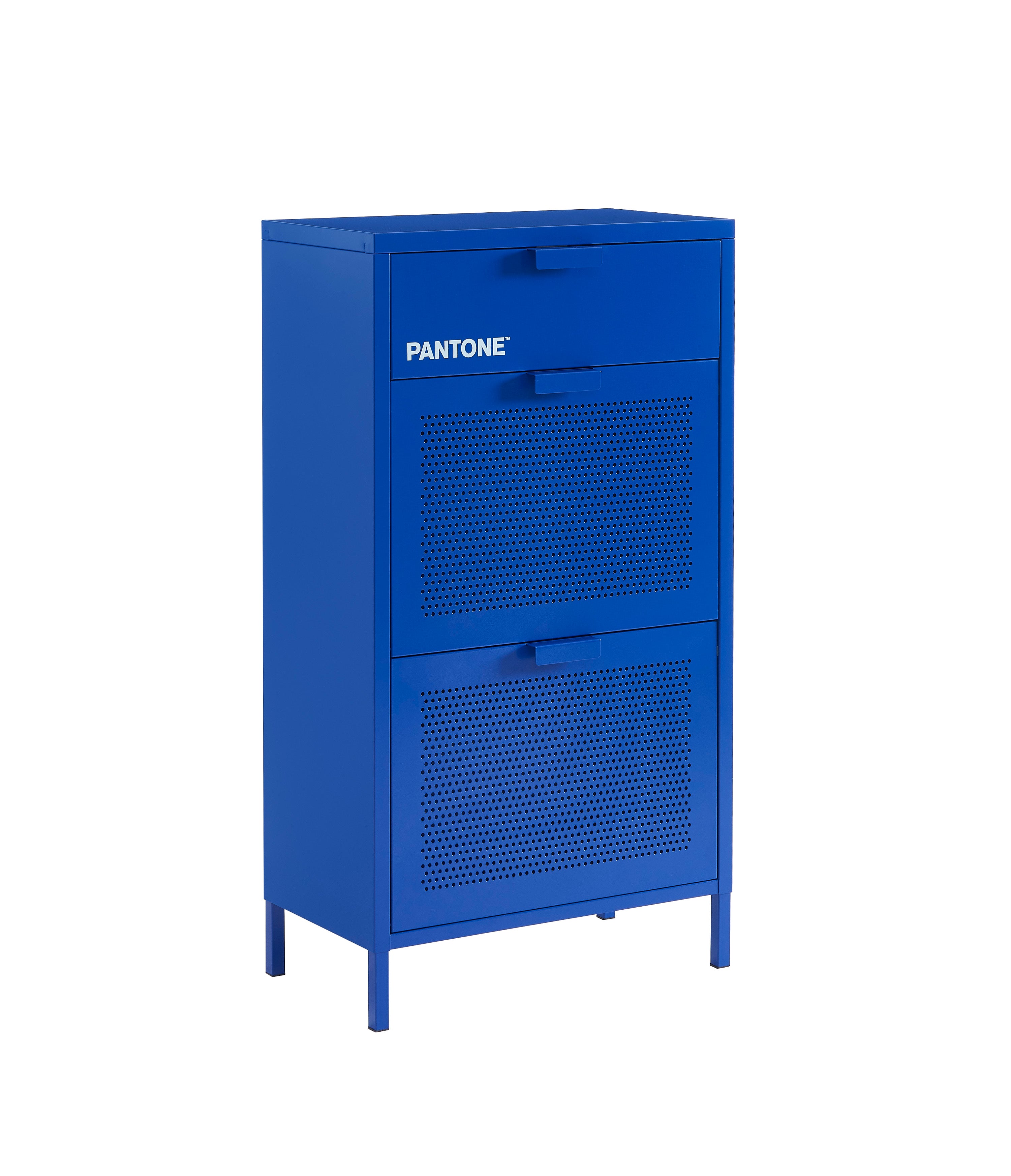 PANTONE® Metal Shoe Cabinet – Electric blue