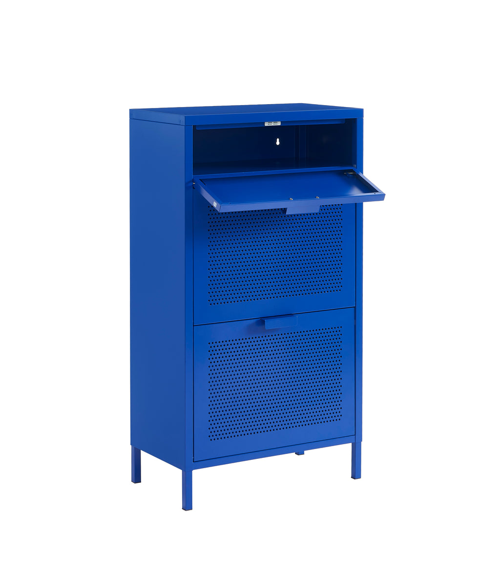 PANTONE® Metal Shoe Cabinet – Electric blue