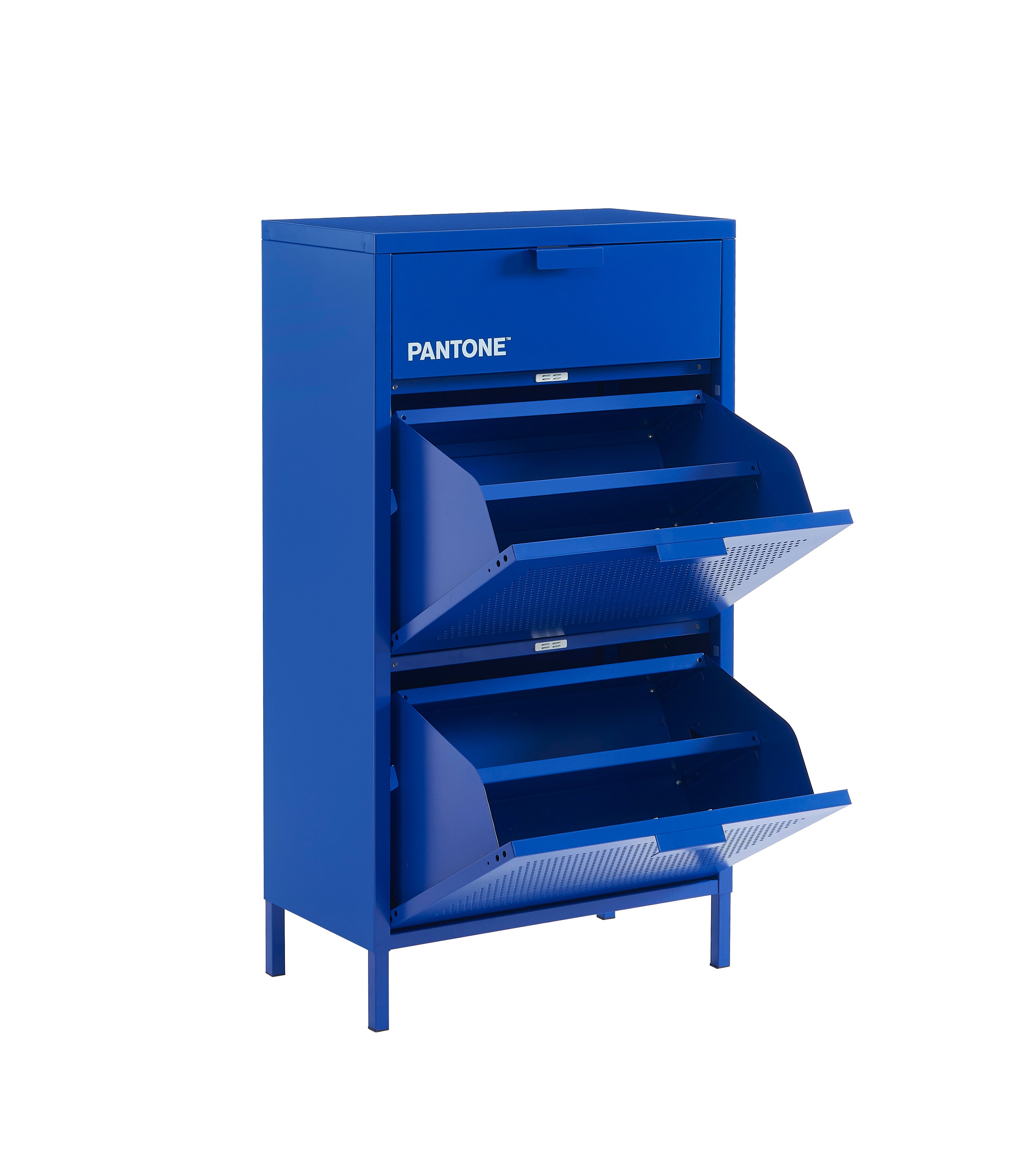 PANTONE® Metal Shoe Cabinet – Electric blue
