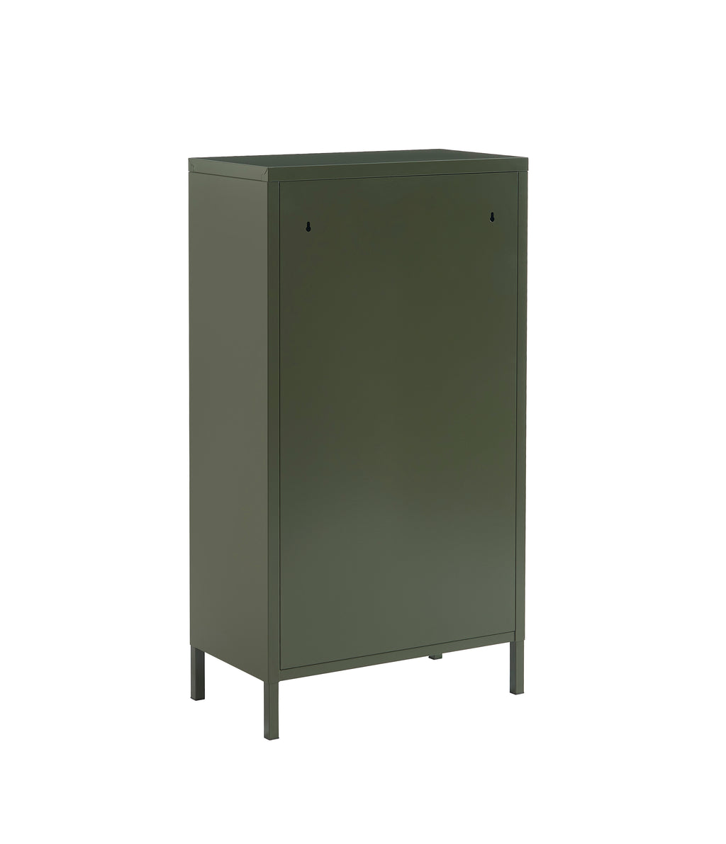PANTONE® Metal Shoe Cabinet – Olive green