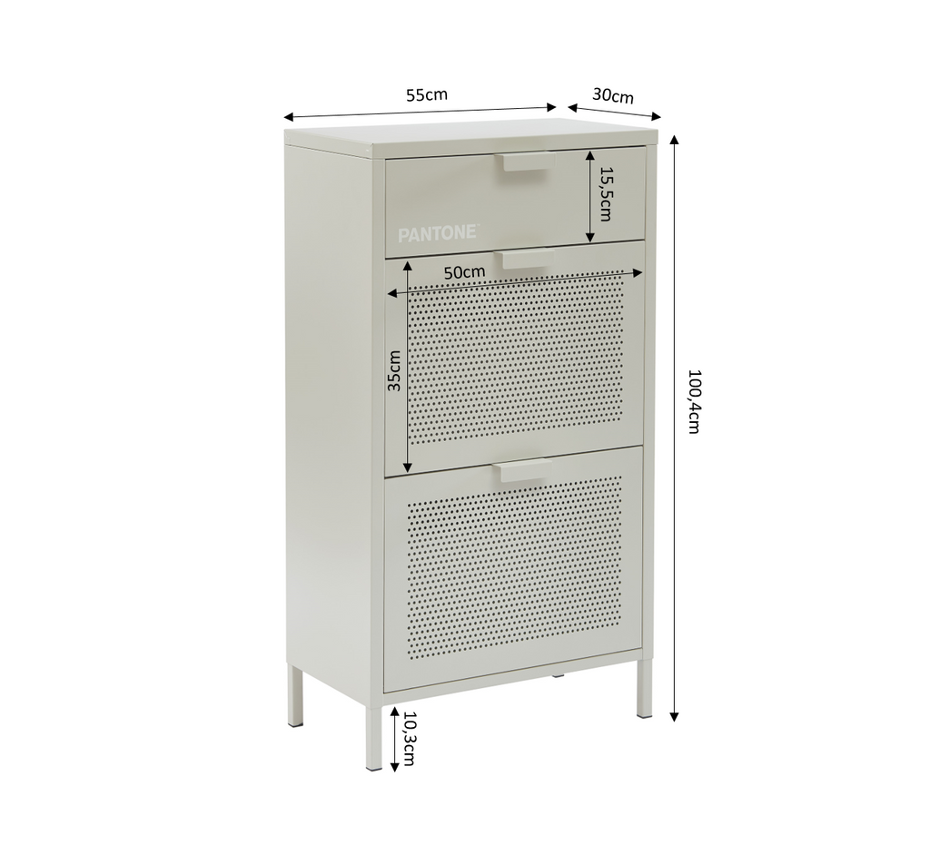 PANTONE® Metal Shoe Cabinet – Sand