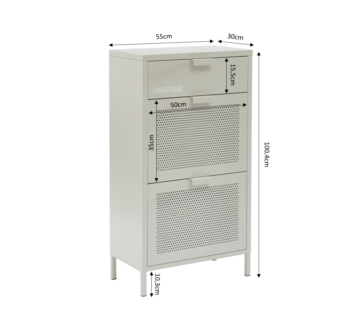 PANTONE® Metal Shoe Cabinet – Sand