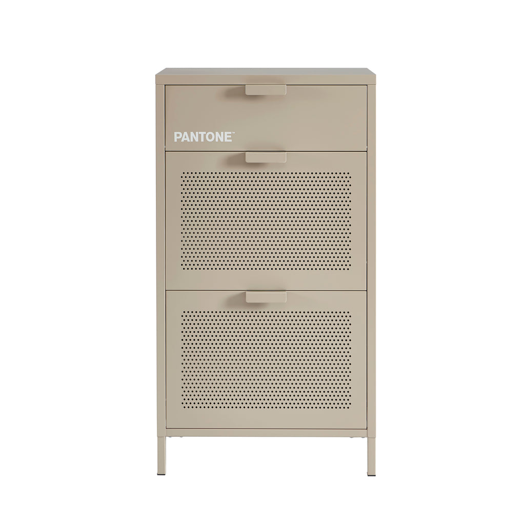 PANTONE® Metal Shoe Cabinet – Taupe