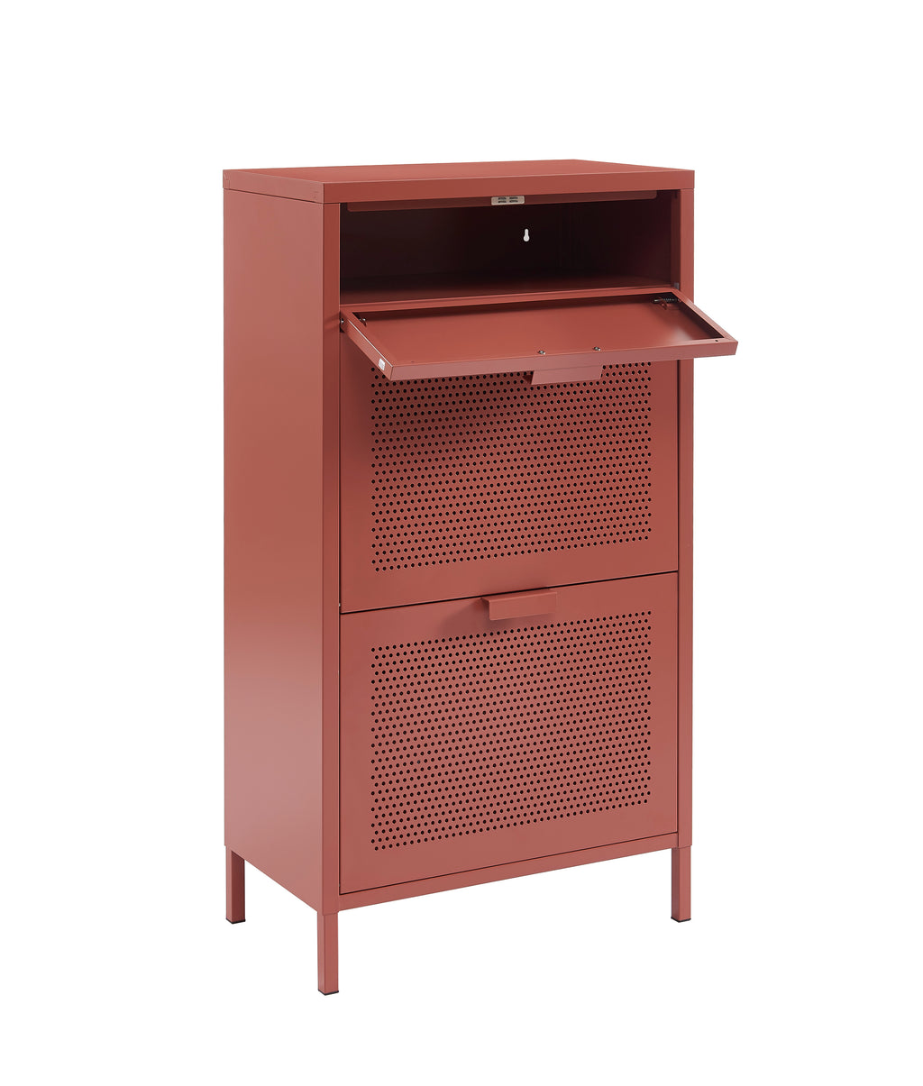 PANTONE® Metal Shoe Cabinet – Terracotta