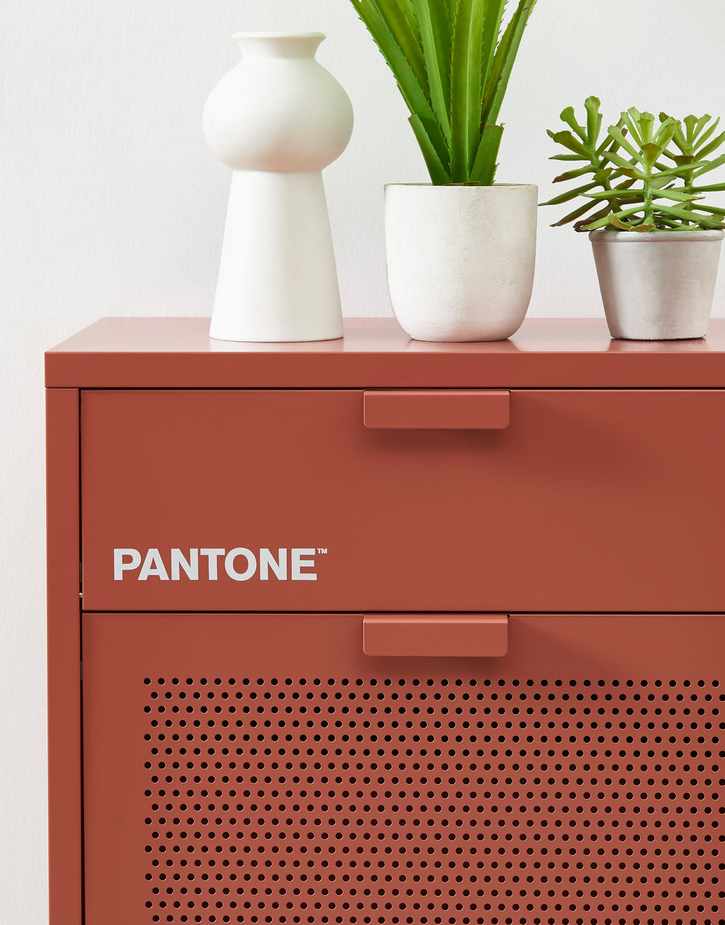 PANTONE® Metal Shoe Cabinet – Terracotta