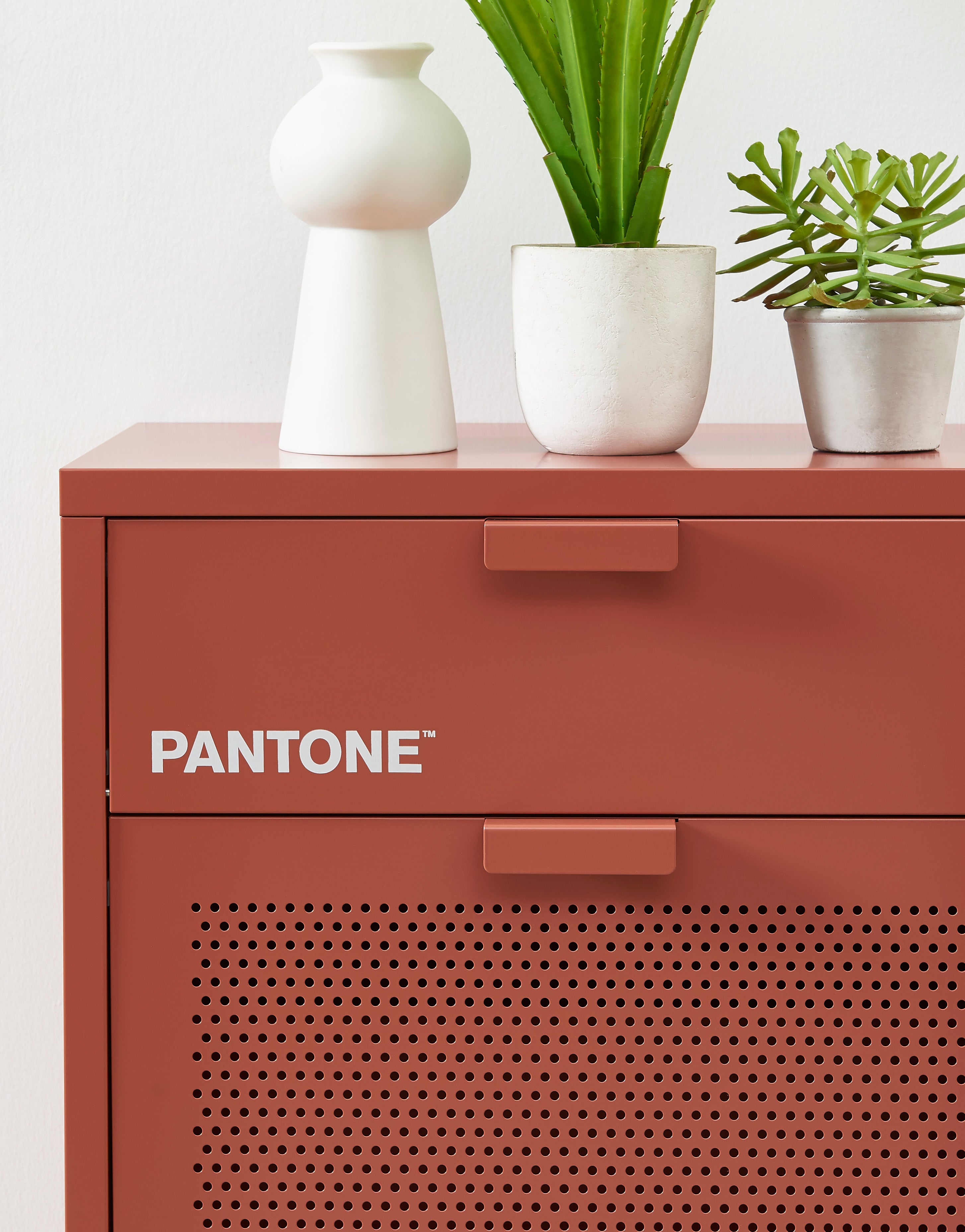 PANTONE® Metal Shoe Cabinet – Terracotta